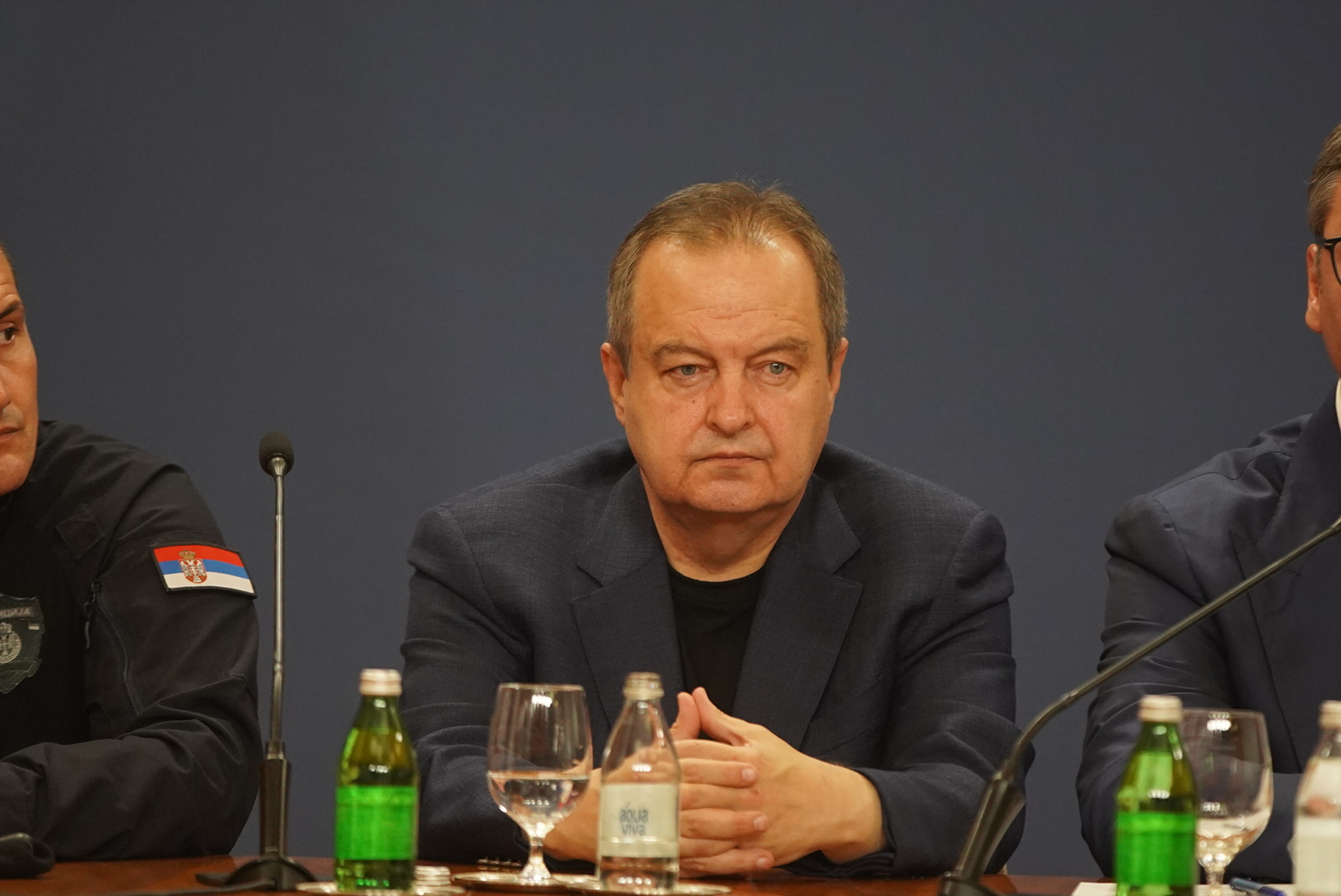 President of the Republic of Serbia Aleksandar Vucic addresses the nation at the Palace of Serbia.Predsednik Republike Srbije Aleksandar Vucic obratis se naciji u Palati Srbija.