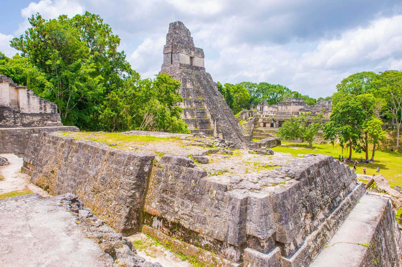 The archaeological site of the pre-Columbian Maya civilization in Tikal National Park , Guatemala