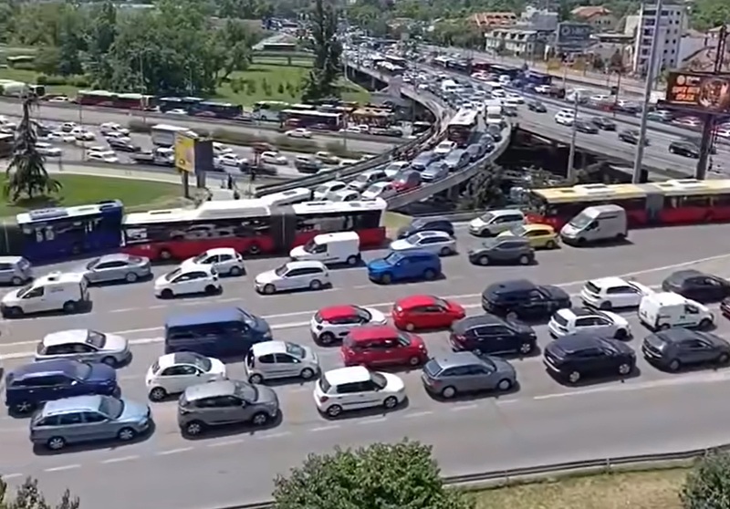 Gužva u Beogradu