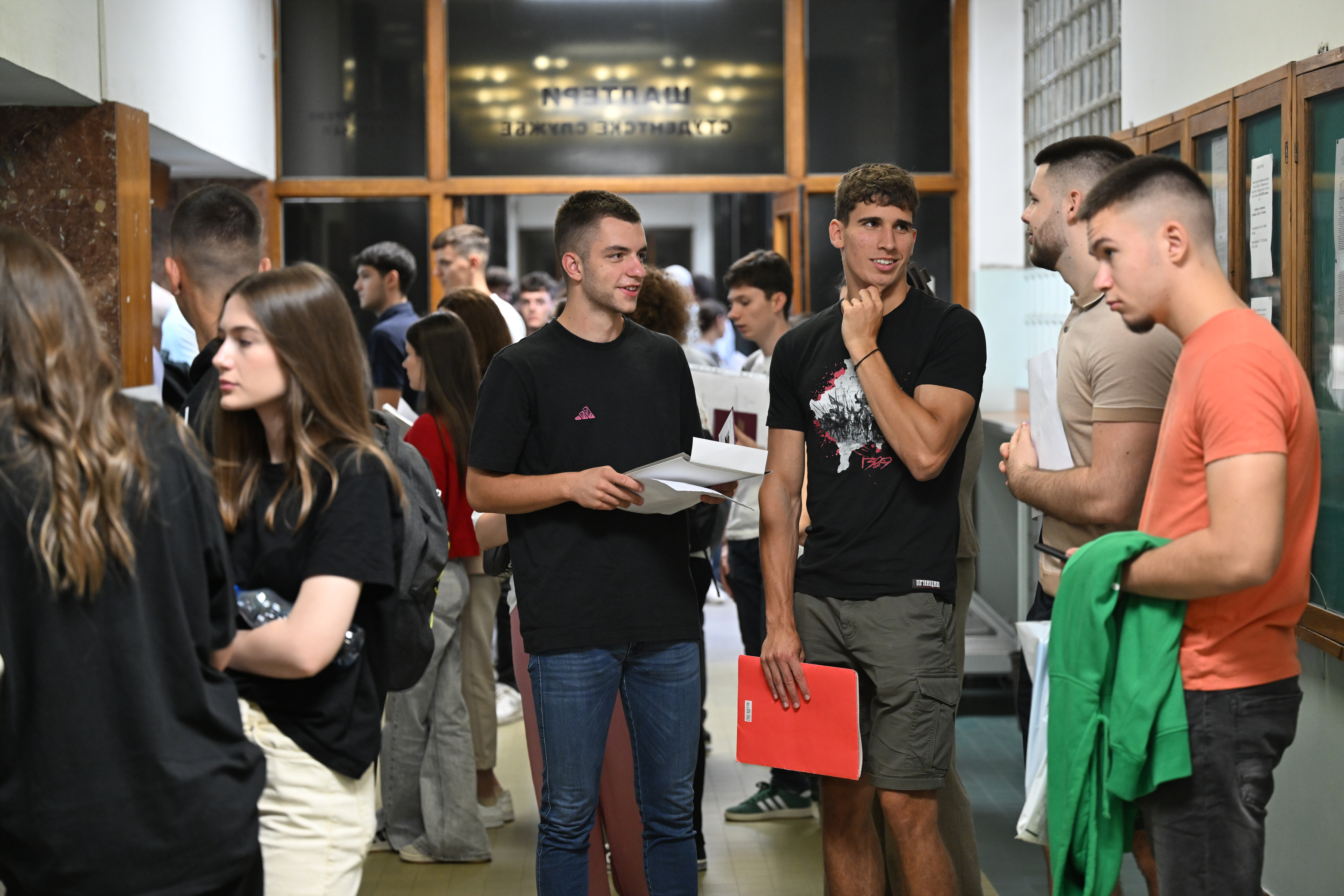 30, July, 2025, Belgrade - Enrollment of students at the Faculty of Mechanical Engineering, University of Belgrade. Photo: M.M./ATAImages
30, jul 2025, Beograd - Upis studenata na Masinski fakultet Univerziteta u Beogradu. Photo: M.M./ATAImages