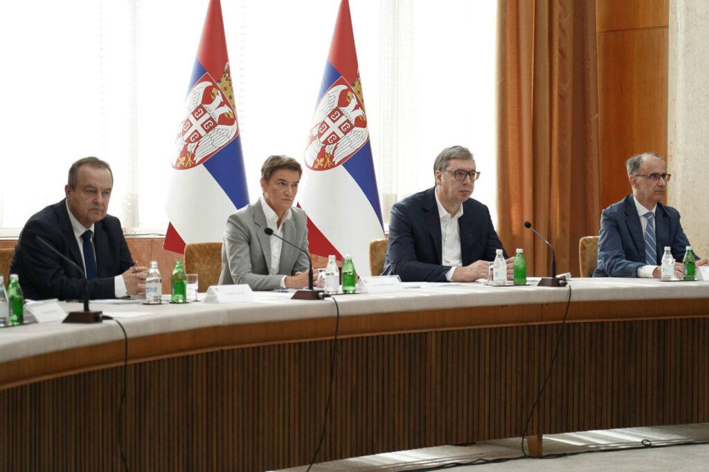 Beograd, 19.08.2025. - Sednica Saveta za nacionalnu bezbednost odrzana je danas u Palati Srbija. Predsedavao je predsednik Srbije Aleksandar Vucic.(BETAPHOTO/PREDSEDNISTVO REPUBLIKE SRBIJE)