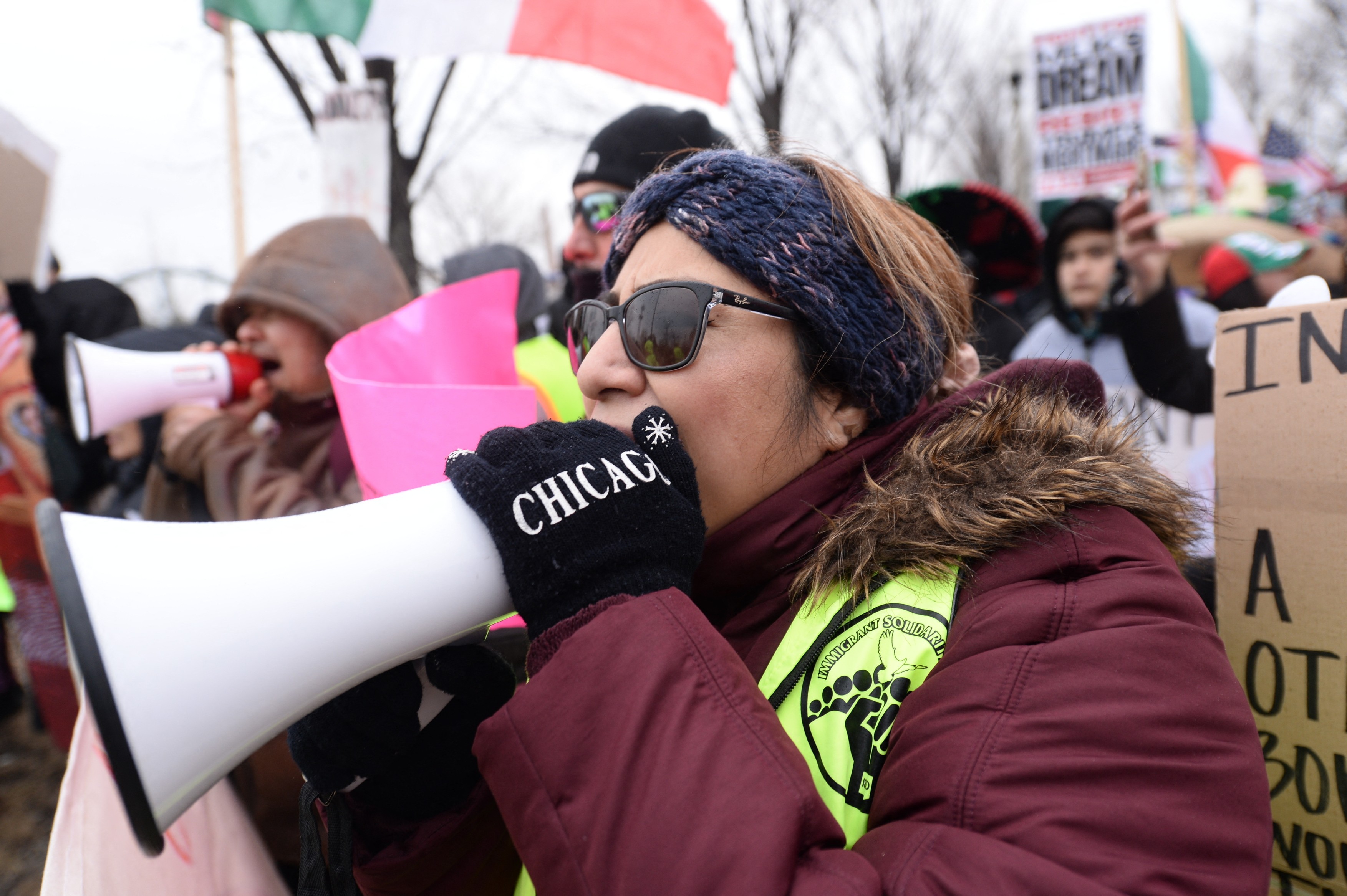 Pro-immigrant protest in Chicago