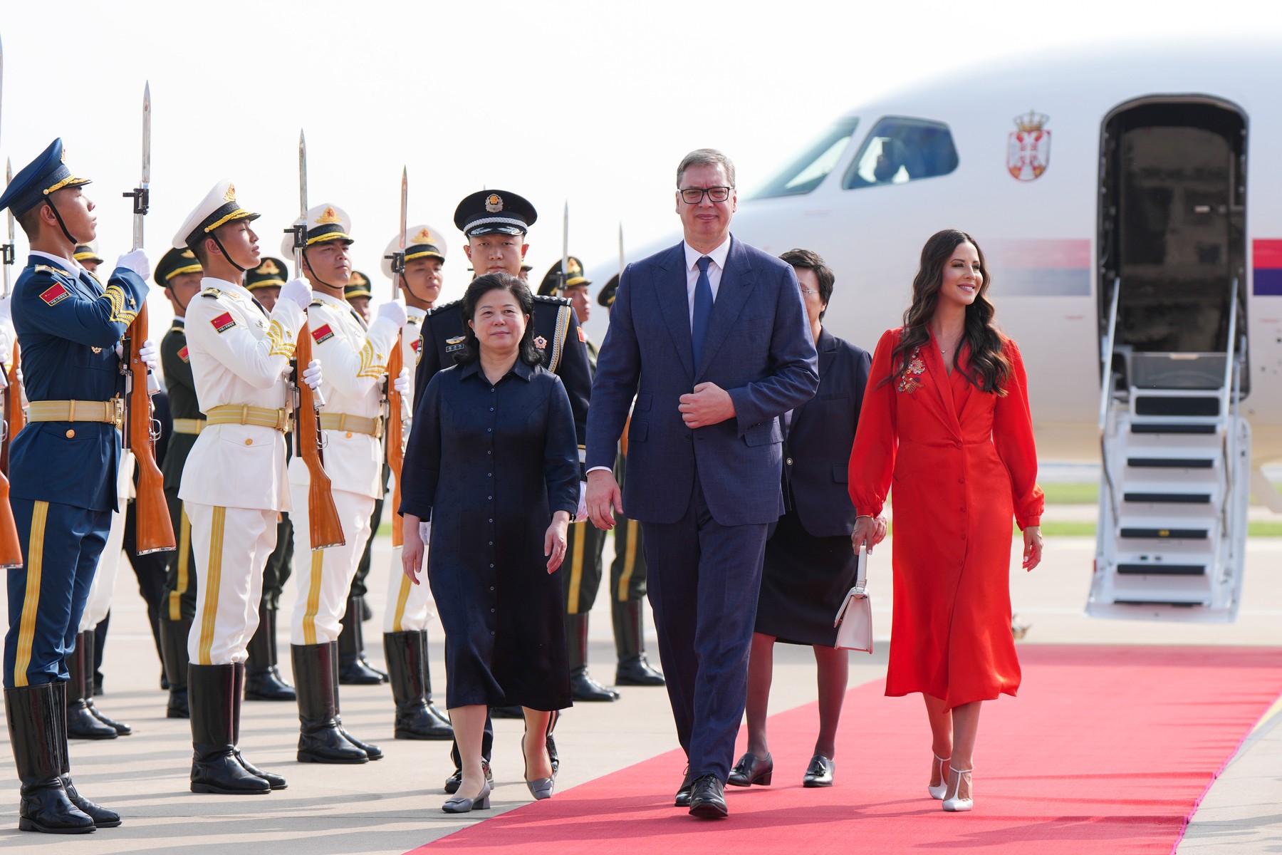 CHINA BEIJING SERBIA PRESIDENT ARRIVAL (CN)