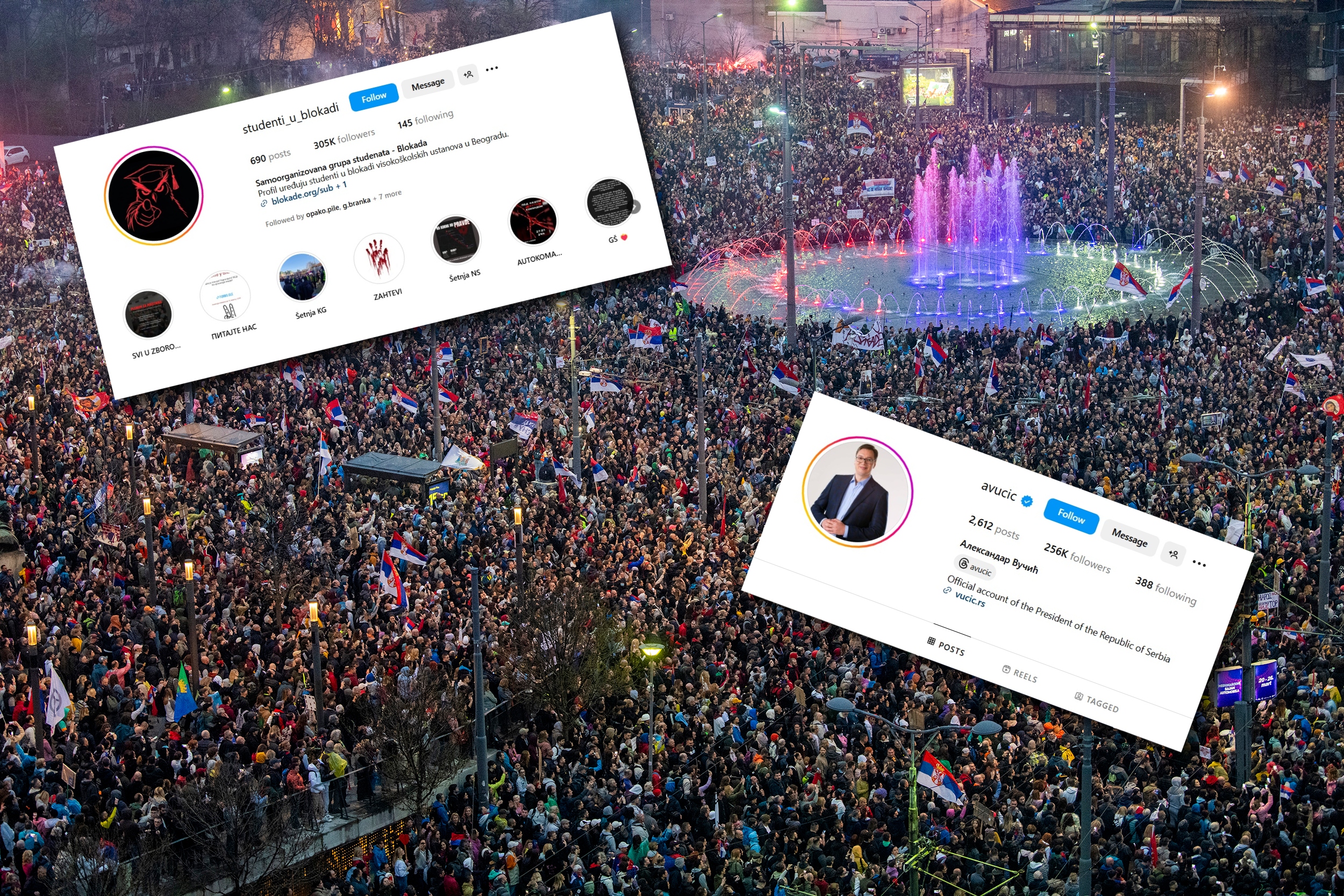 Beograd 15.03.2025. Protest 15 za 15, najveći protest Foto: Vladislav Mitić/Nova.rs slavija, total