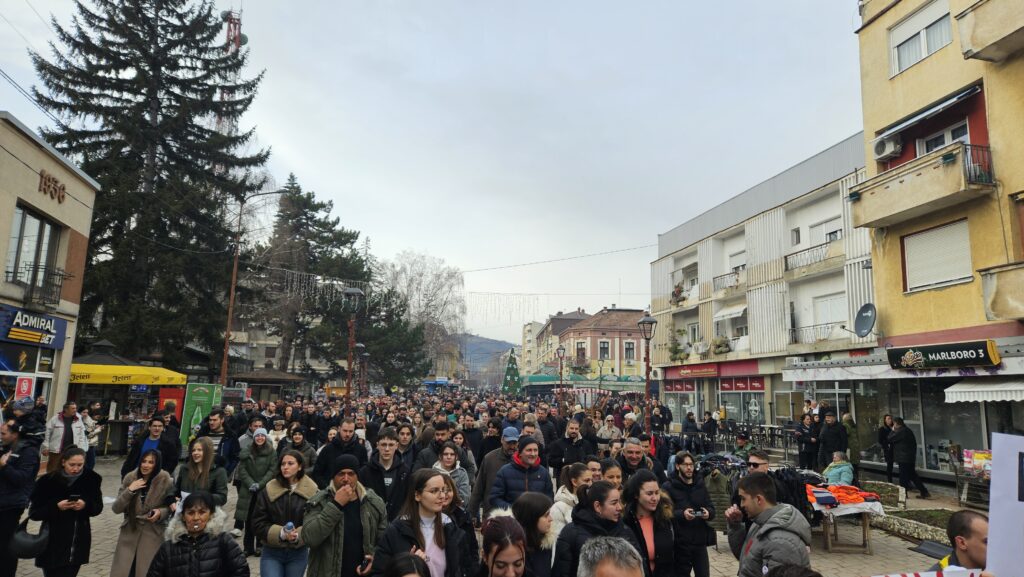 Aleksandrovac 03.01.2025. Protest u Aleksandrovcu, podrška studentima, studenti Foto: Milica Srejić/Vreme