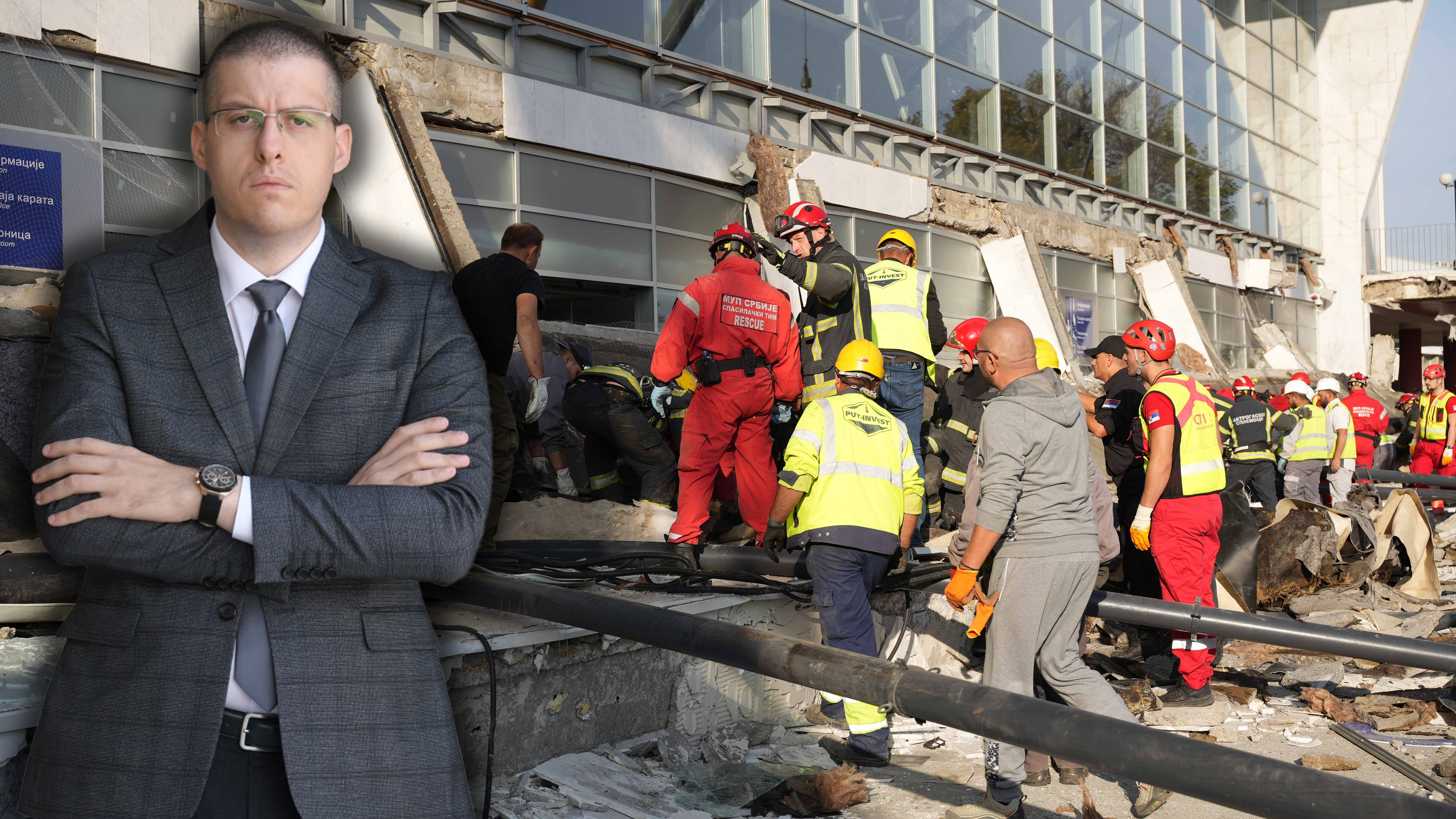The overpass of the railway station in Novi Sad collapsed, a large number of firefighters and emergency vehicles are on the ground, and rescue teams are working to extract people trapped under the structure of the collapsed overpass.Urusila se nadstresn