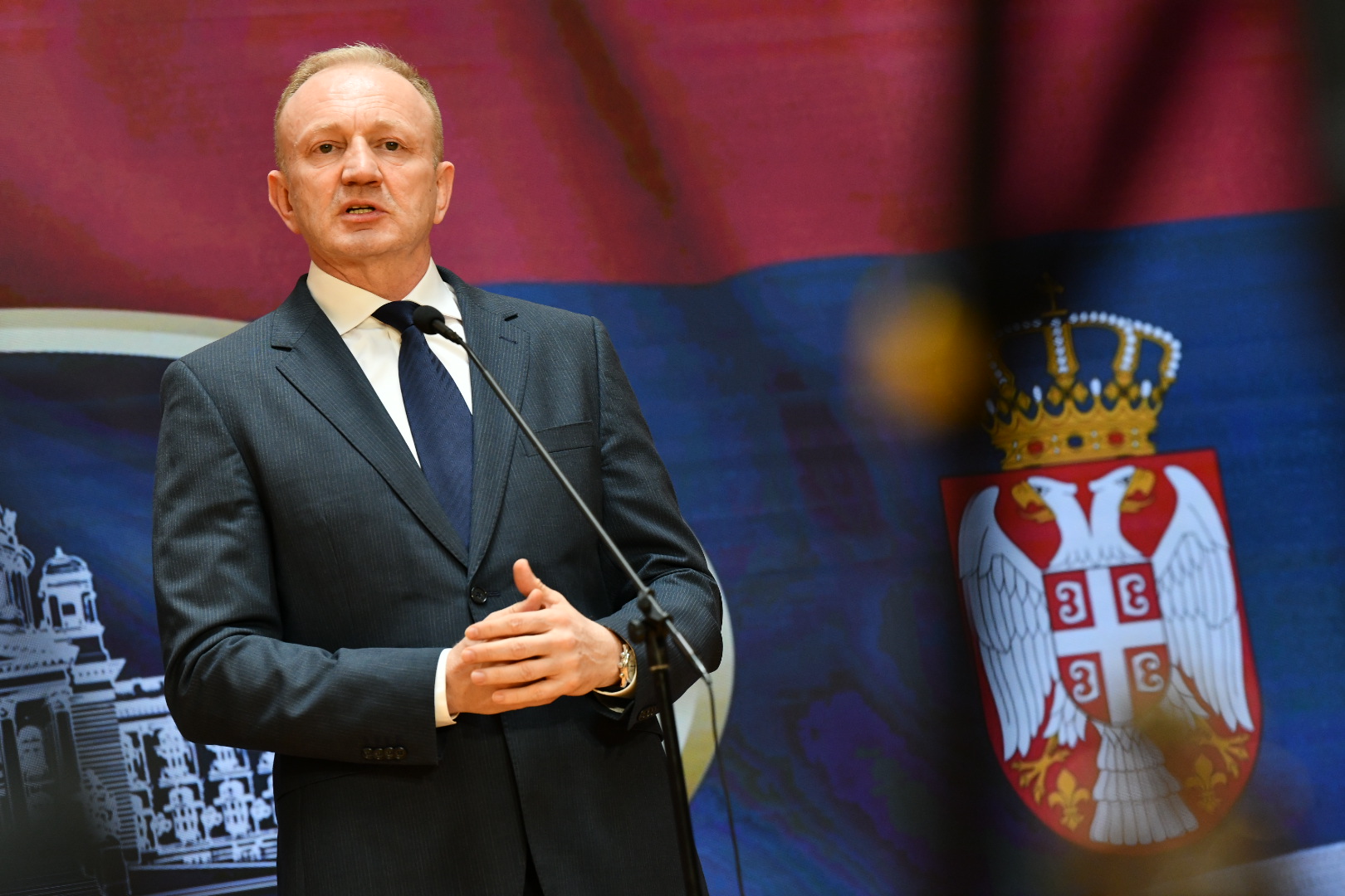 Beograd, 17: Jul 2024. KZŠ, Dragan Đilas, Stranke slobode i pravde,  konferencija za medije Foto: Vesna Lalić/Nova.rs