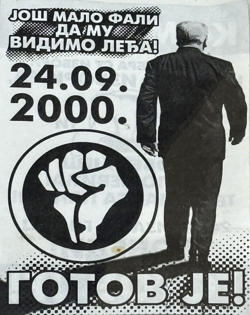 Leci iz kampanje pred izbore 24.9.2000, izbori pad slobodana miloševića