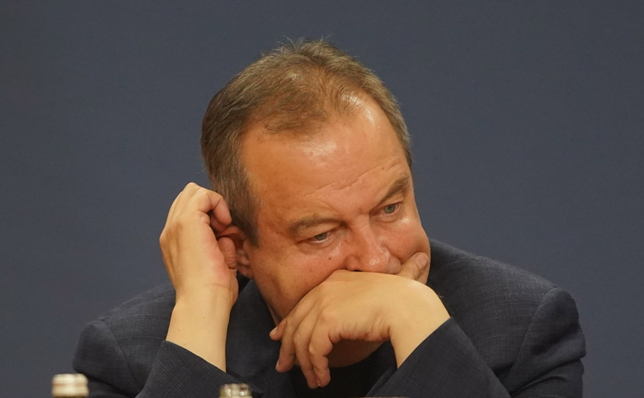 President of the Republic of Serbia Aleksandar Vucic addresses the nation at the Palace of Serbia.Predsednik Republike Srbije Aleksandar Vucic obratis se naciji u Palati Srbija.