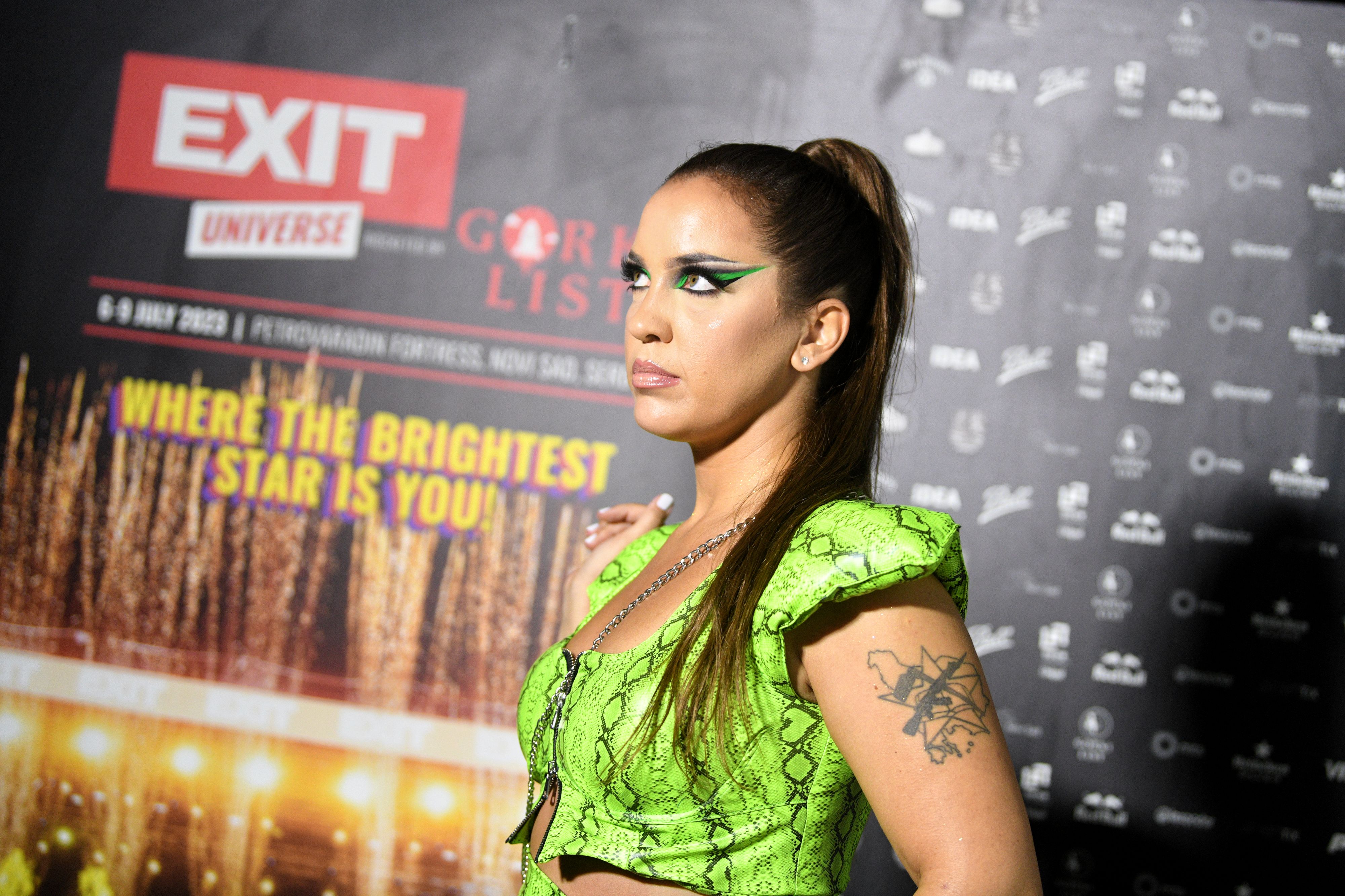 Novi Sad 08. jul 2023. Milena Janković Mimi Mercedez Muzicki festival EXIT 2023. Egzit treće veče Foto:Filip Krainčanič/Nova.rs