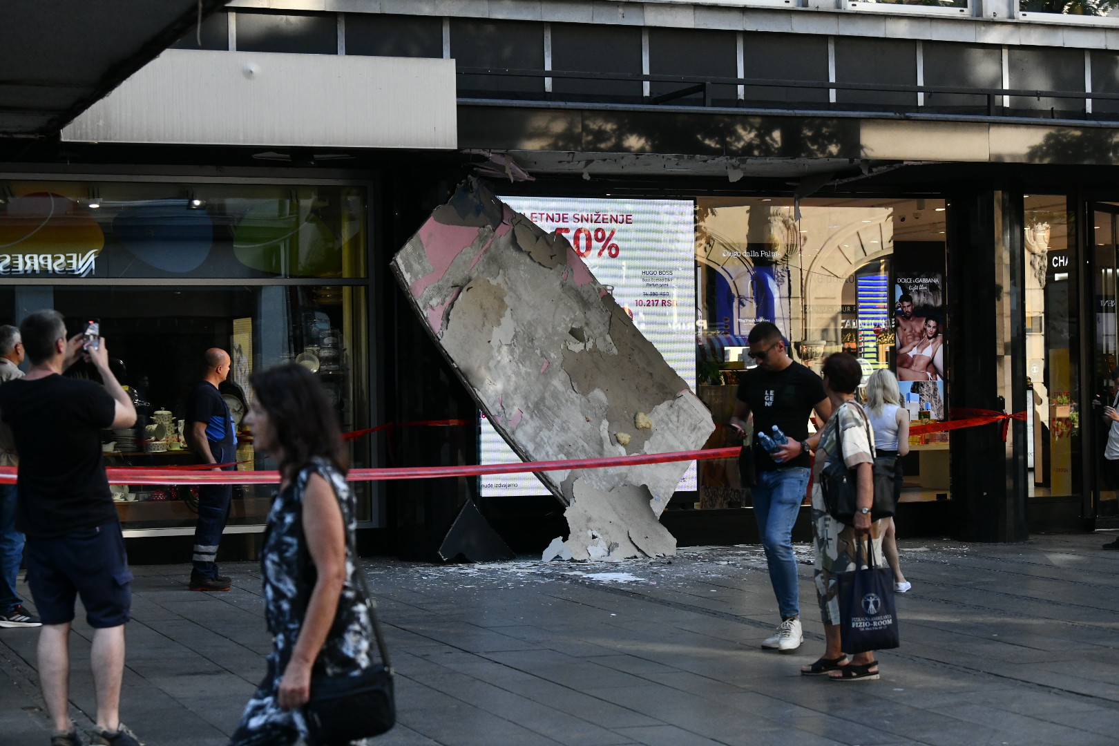 Pad nadstresnice u knez mihailovoj ulici