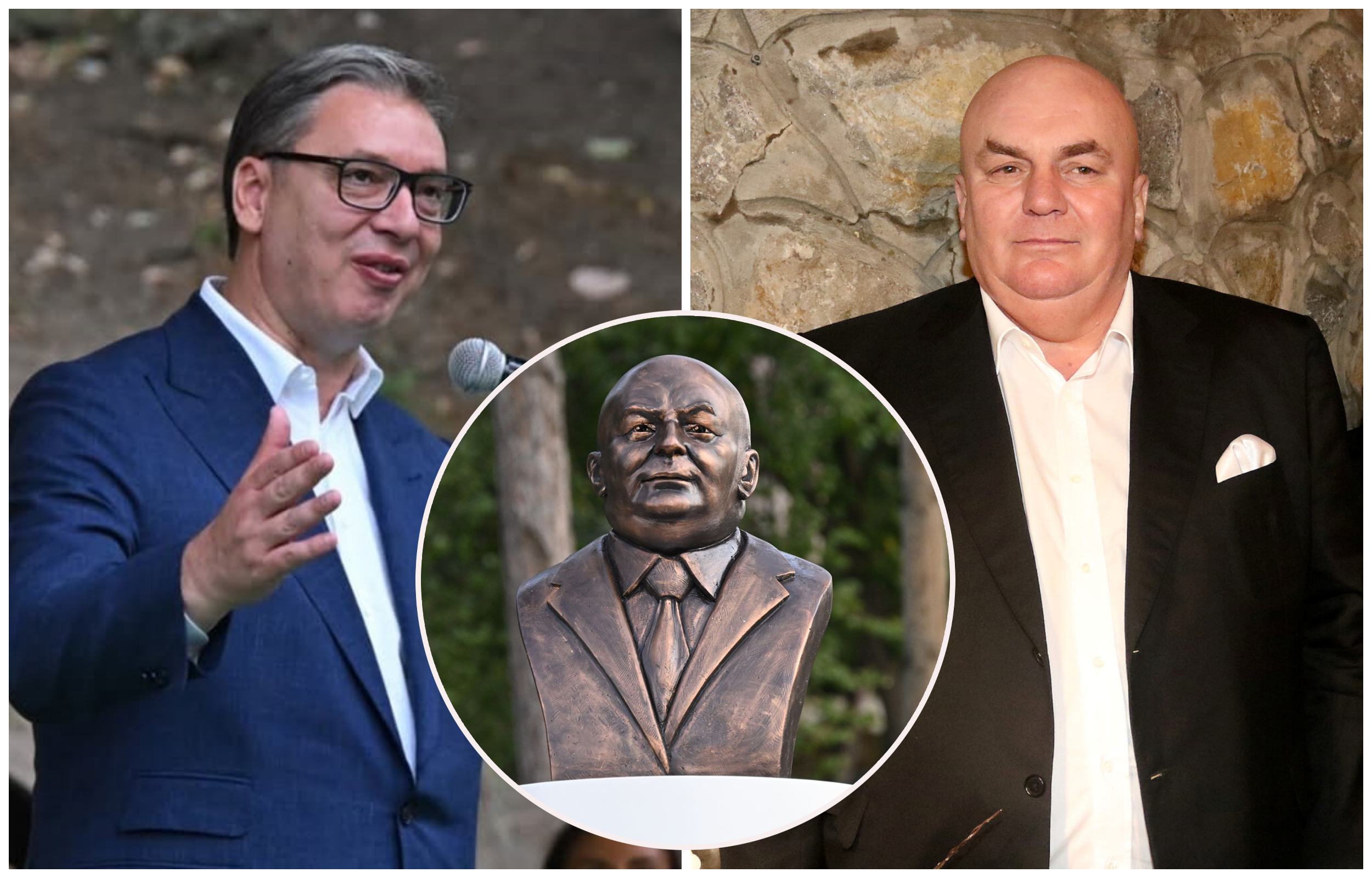 Kombo: Palma, njegov spomenik i vucic na otvaranja