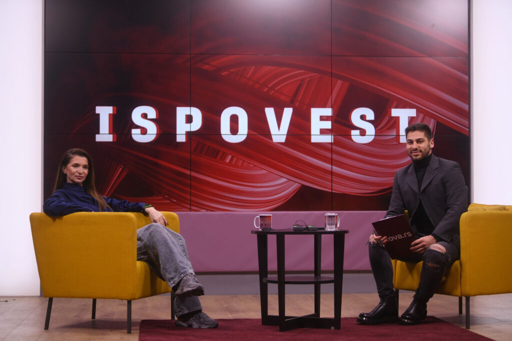 Natalija Trik FX (Ibraimov) sa snimanje emisije Ispovest