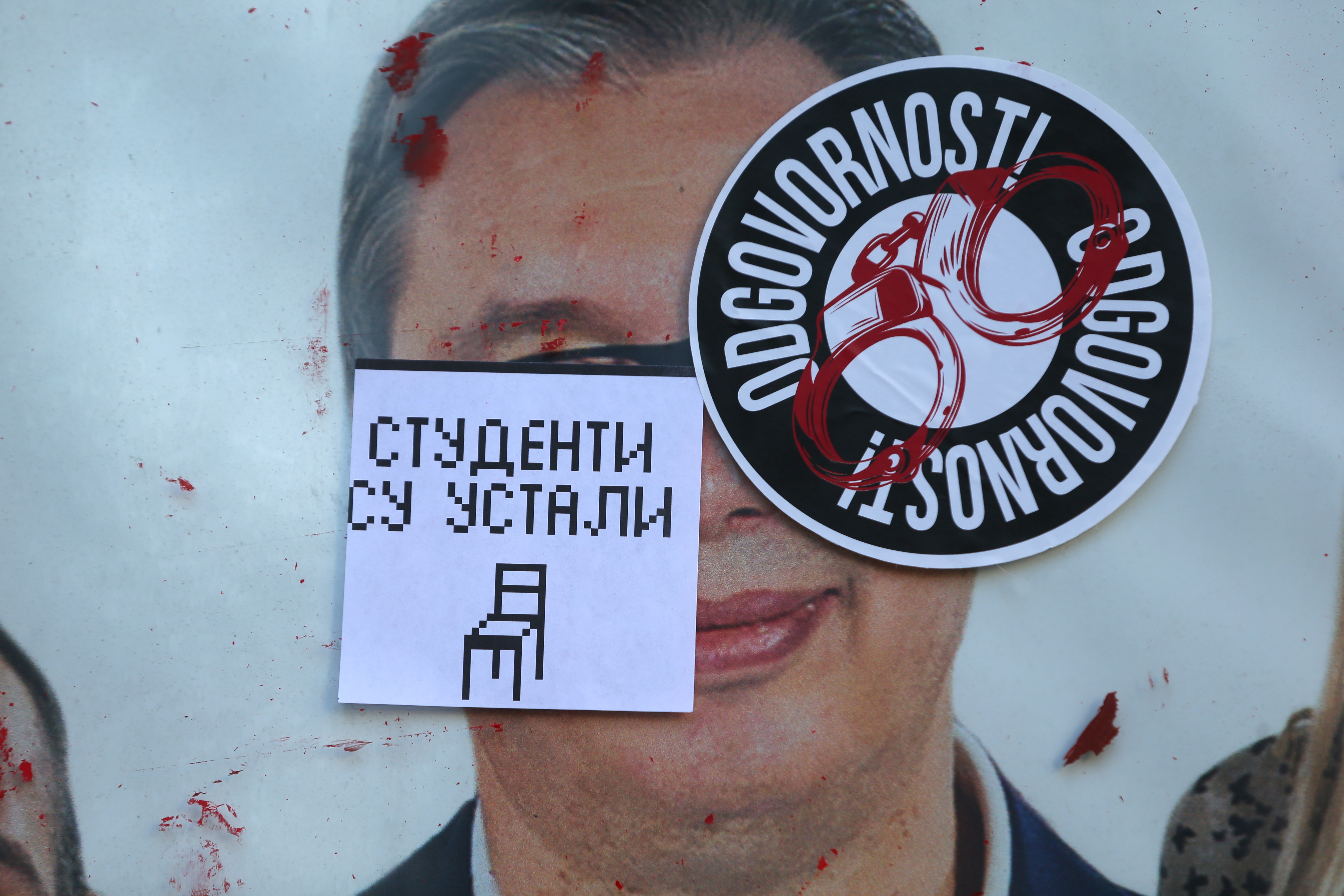 Protests marks three months since the Novi Sad train incident