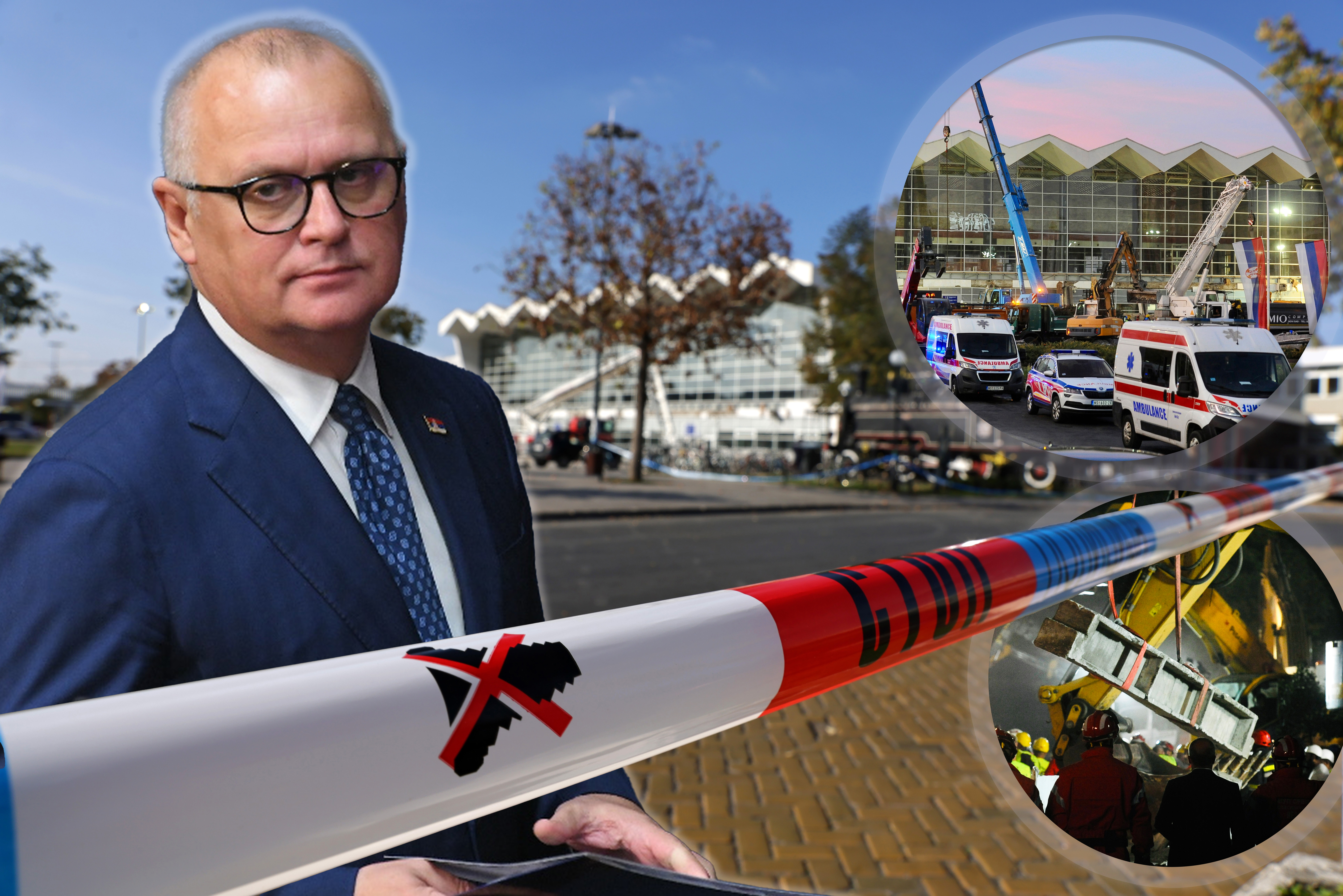 Several people killed after a concrete canopy collapses at Novi Sad Railway station