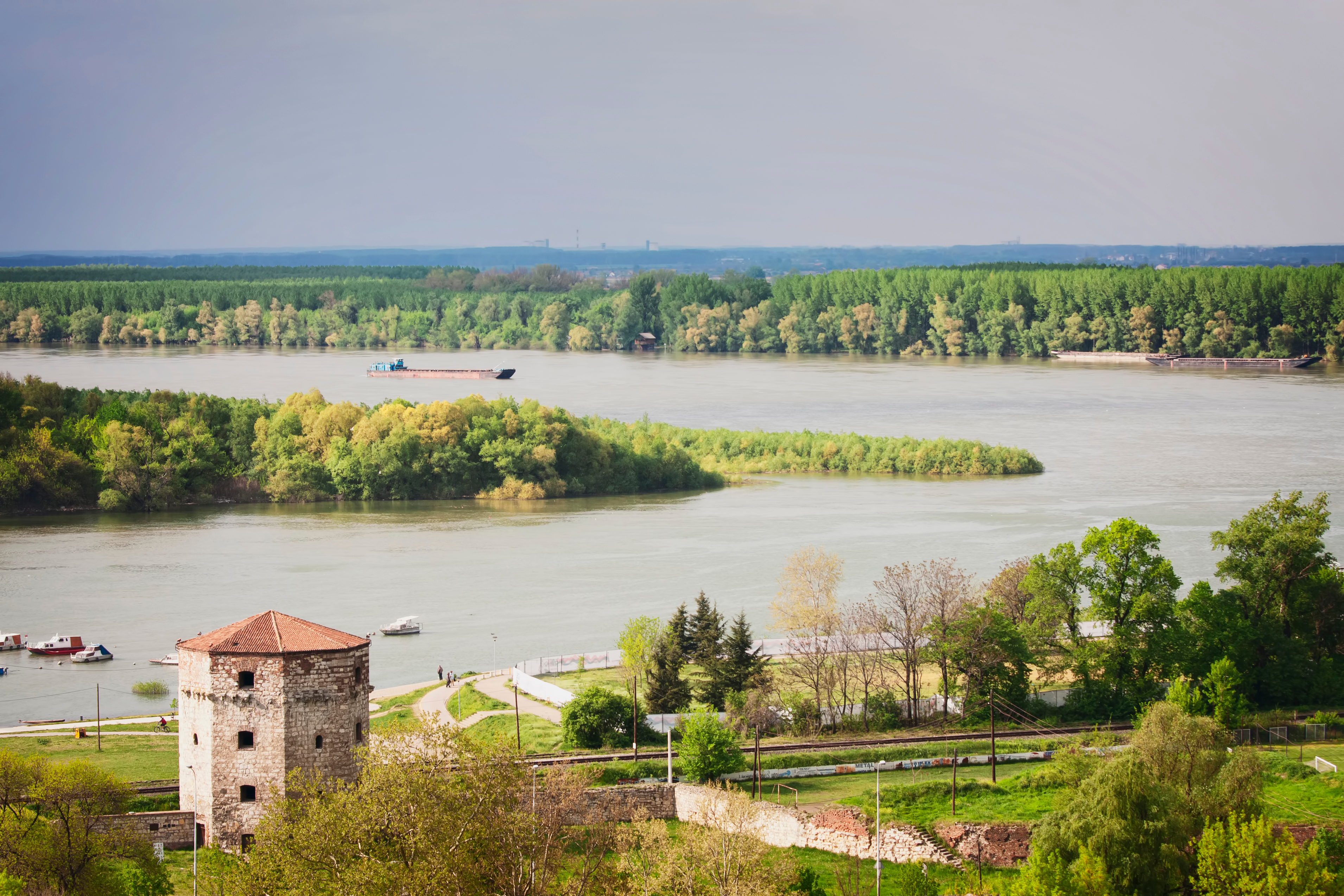 Nebojsa,Tower,famous,Landmark,part,Of,Kalemegdan,Fortress,In,Belgrade,serbia