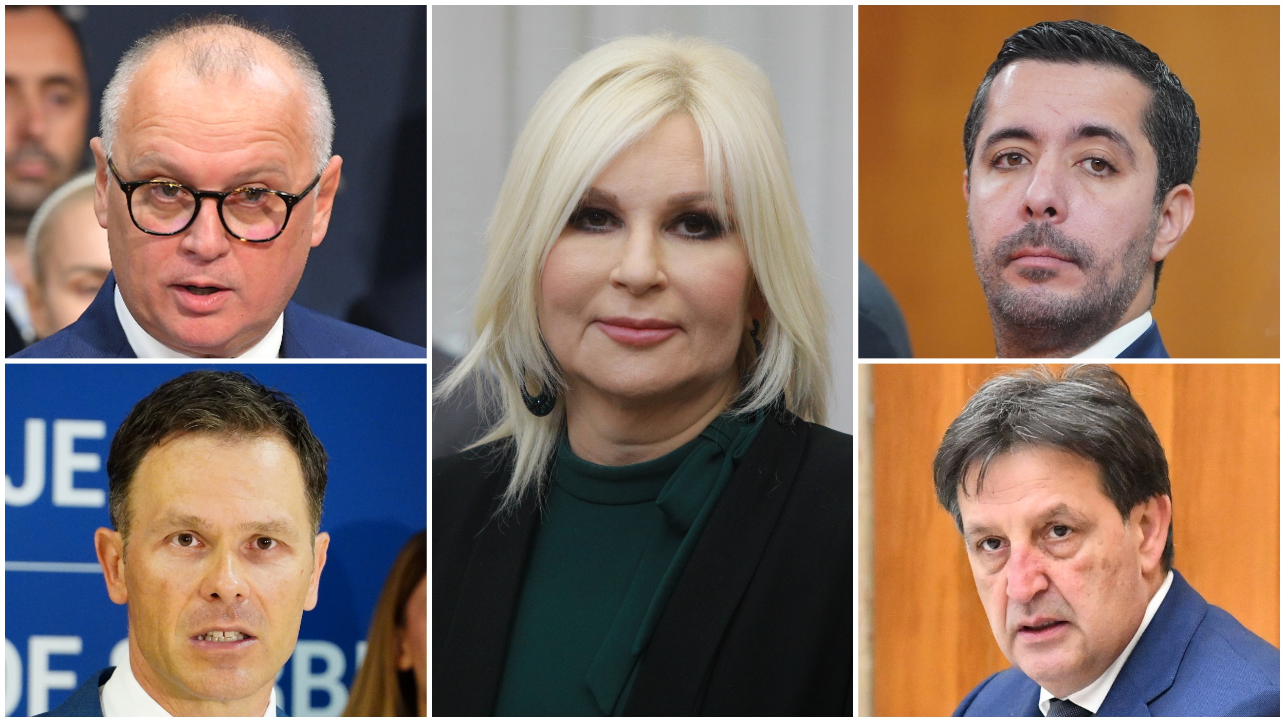 Zorana Mihajlović, Goran Vesić, Tomislav Momirović, Siniša Mali, Bratislav Gašić, kombo Foto: Milos Tesic/R.Z./Antonio Ahel/M. M./L.L./ATAImages