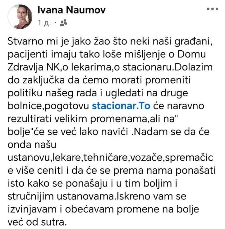 bahata sns direktorka doma zdravlja