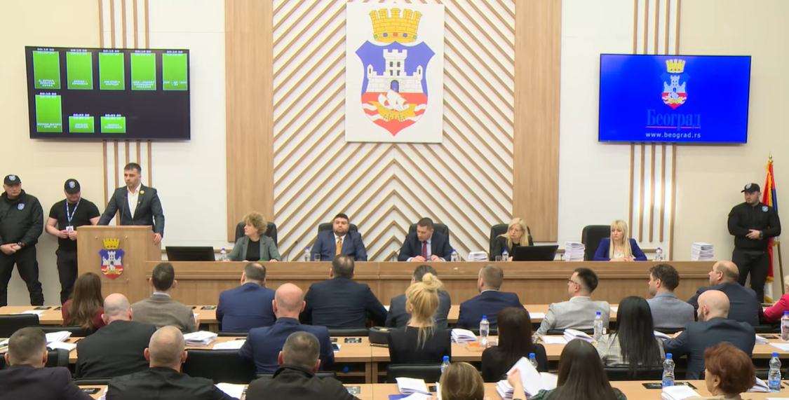 Printscreen Skupština Beograda live