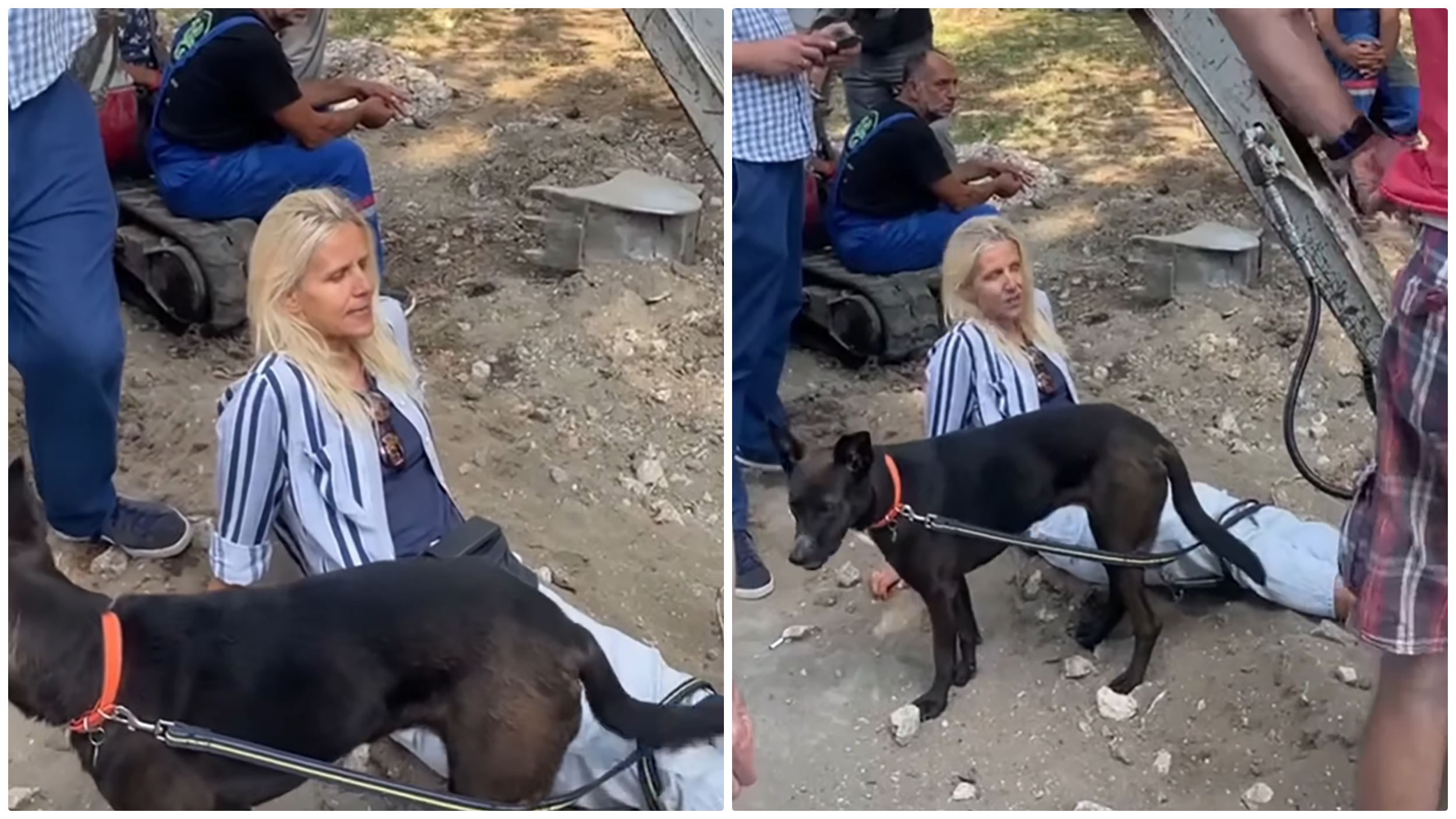Žena stala pred bager, građani opet sprečavaju radove na Savskom keju  savski kej