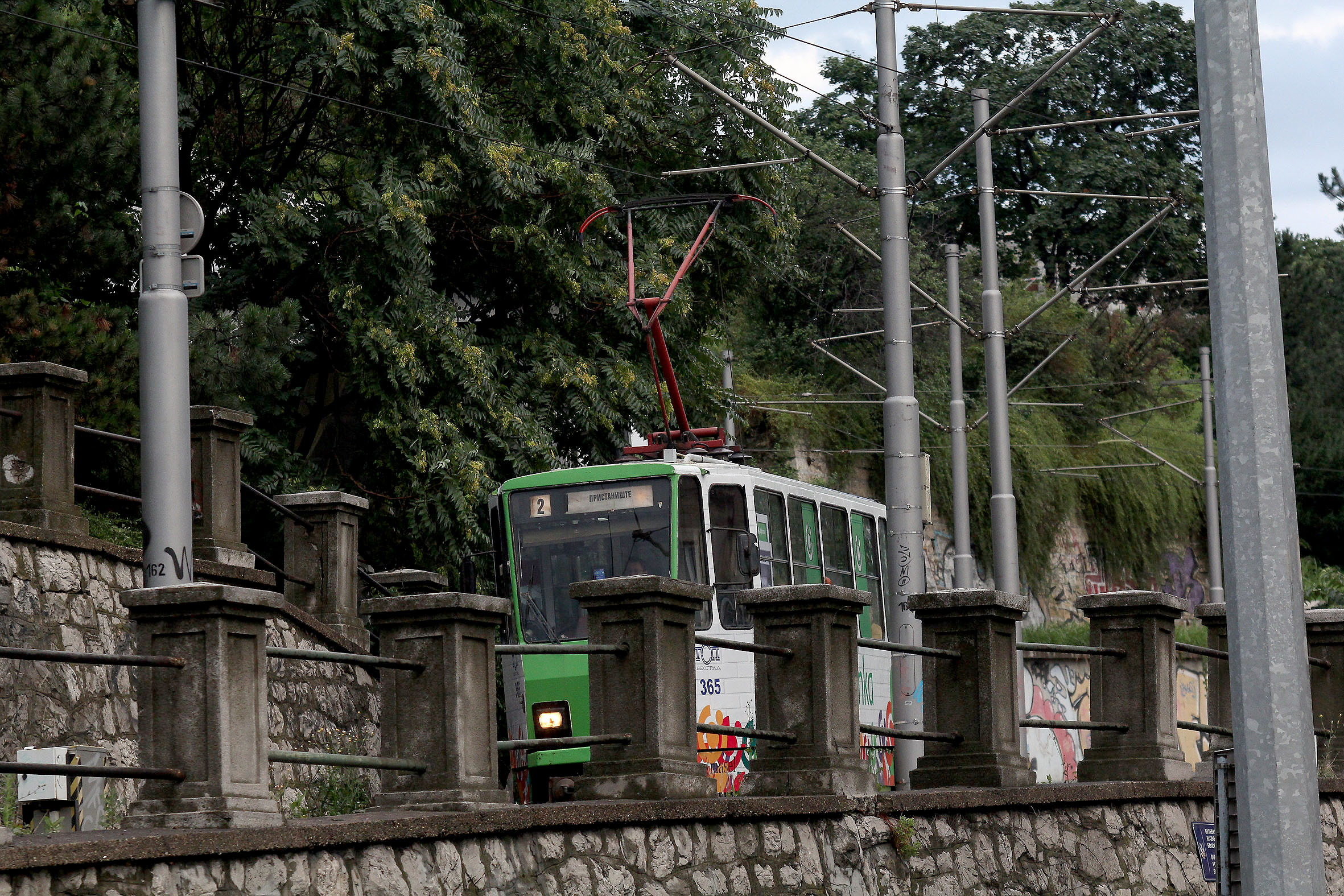 Kalemegdan, tramvaj u pokretu