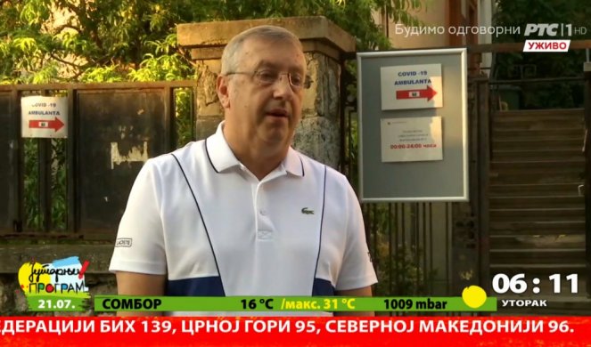 dr Aleksandar Stojanović Foto: Printscreen/RTS
DZ Padinska skela, dom zdravlja