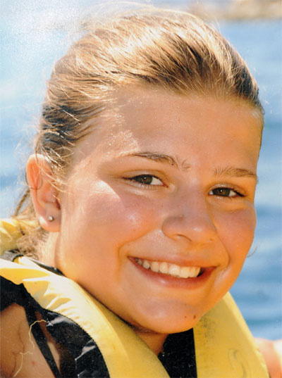 Andrea Bojanić, devojčica koju je kolima pregazio Aleksandar Mitrović, sin Željka Mitrovića Foto: Privatna arhiva