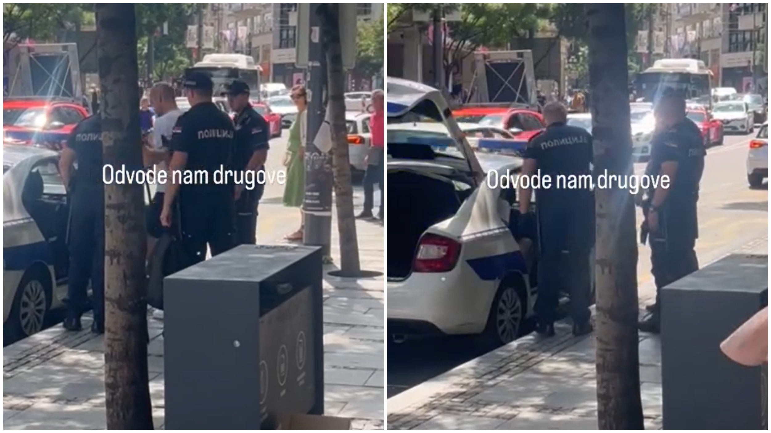 KCB, Kulturni centar Beograda, hapšenje, privođenje, policija Foto: Printscreen/Instagram/oslobodjeni_kcb