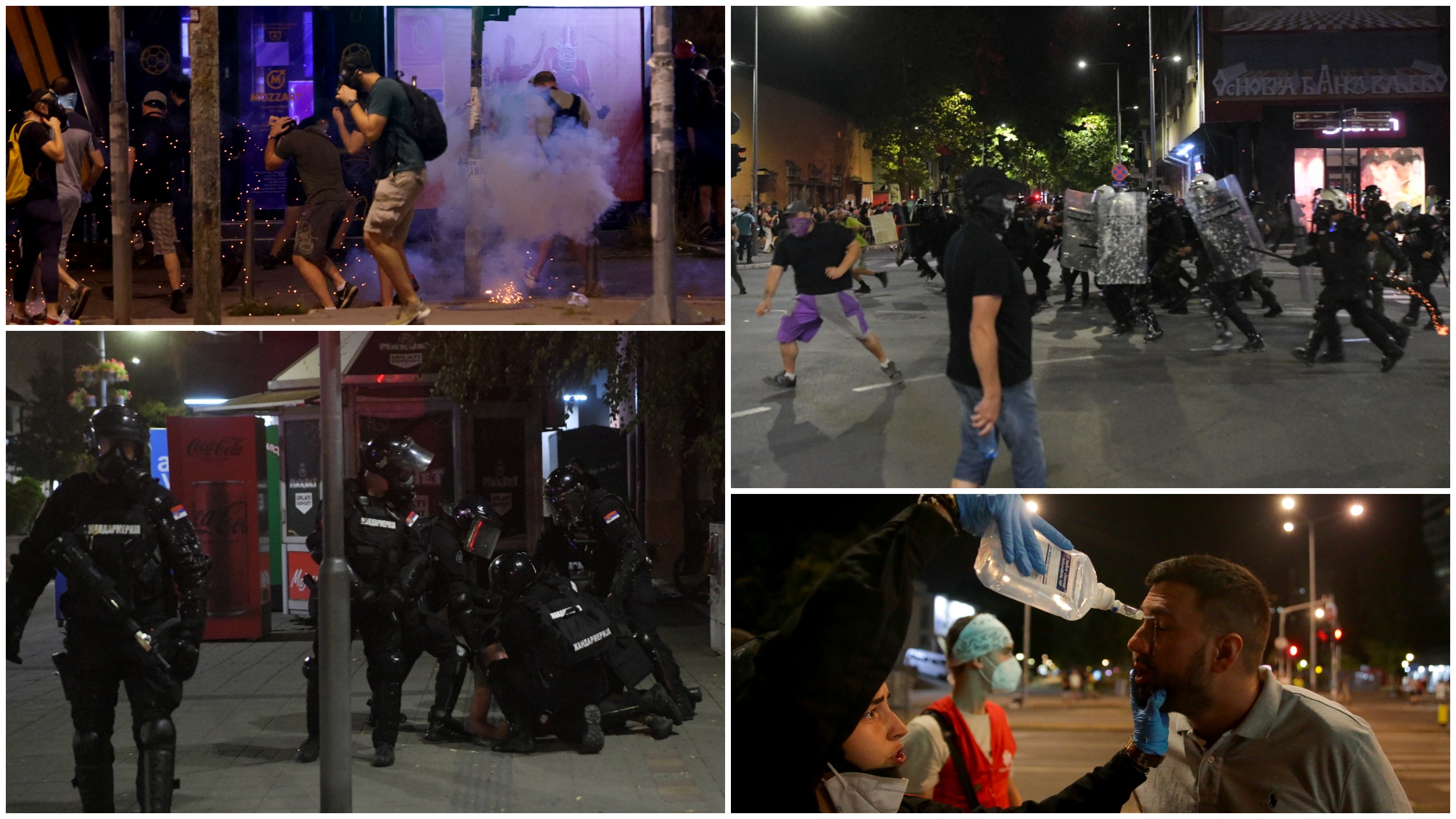 Valjevo i Beograd, Novi Beograd, kombo
Završen protest Srbija se umiriti ne može Foto: Amir Hamzagić/Nova.rs/EPA/ANDREJ CUKIC