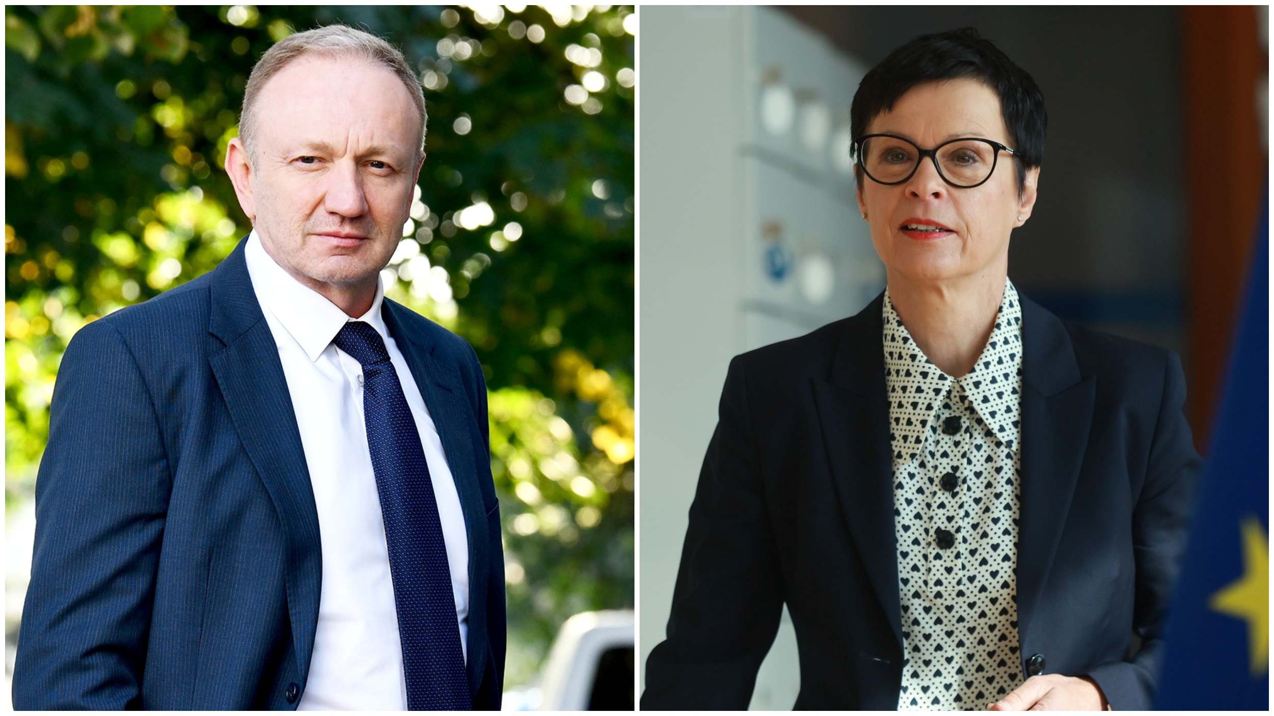 Dragan Đilas i Marta Kos, kombo Foto: Vesna Lalić/Radar/EPA-EFE/OLIVIER HOSLET