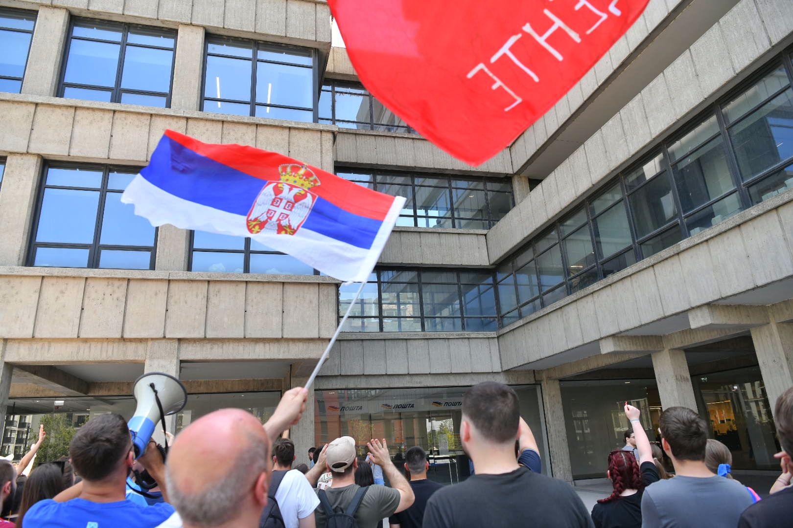 beograd 26.06.2025 palata pravde, podrška za studenta stafana tomića foto goran srdanov