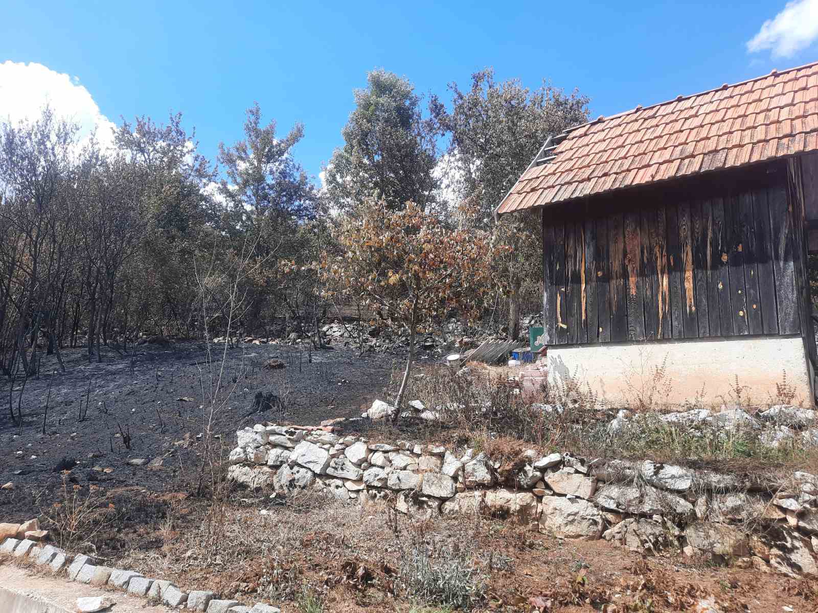 požar u selu bioska kod užica