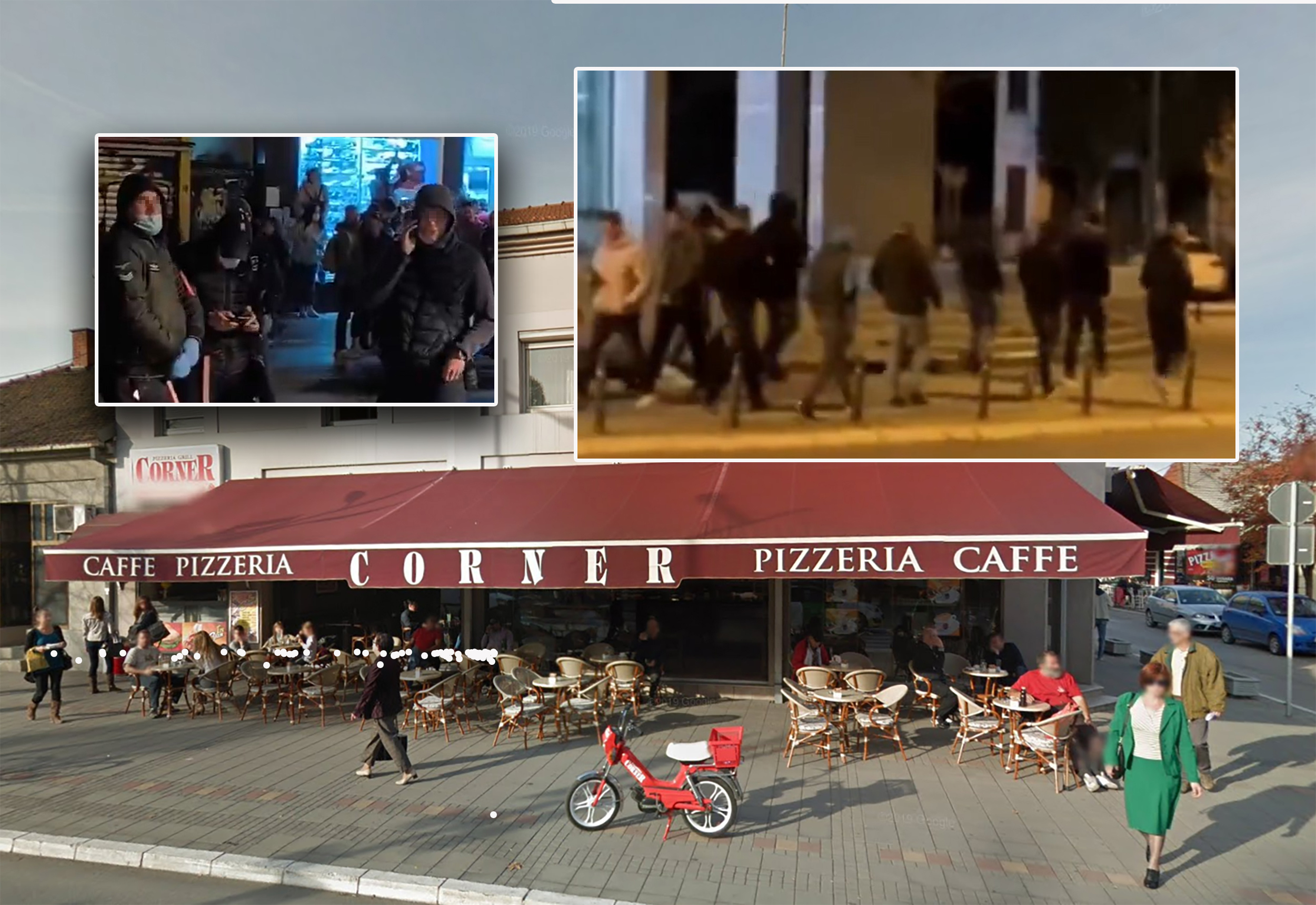 kafe korner iz valjeva i neki maskirani snsovci