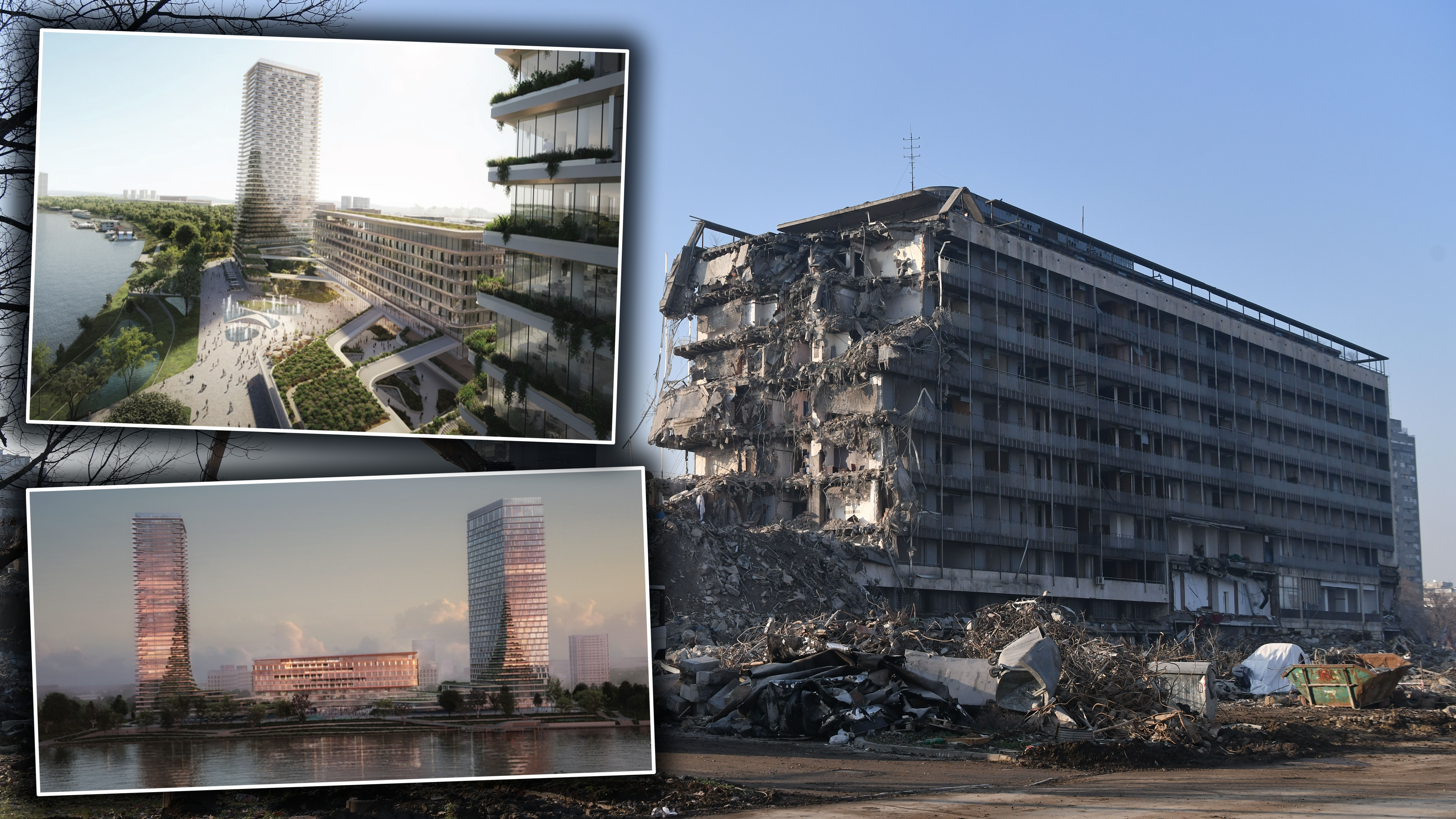 Hotel Jugoslavija, kombo
Beograd 09.01.2025. Hotel Jugoslavija, rušenje hotela Jugoslavija, Novi Beograd Foto: Goran Srdanov/Nova.rs