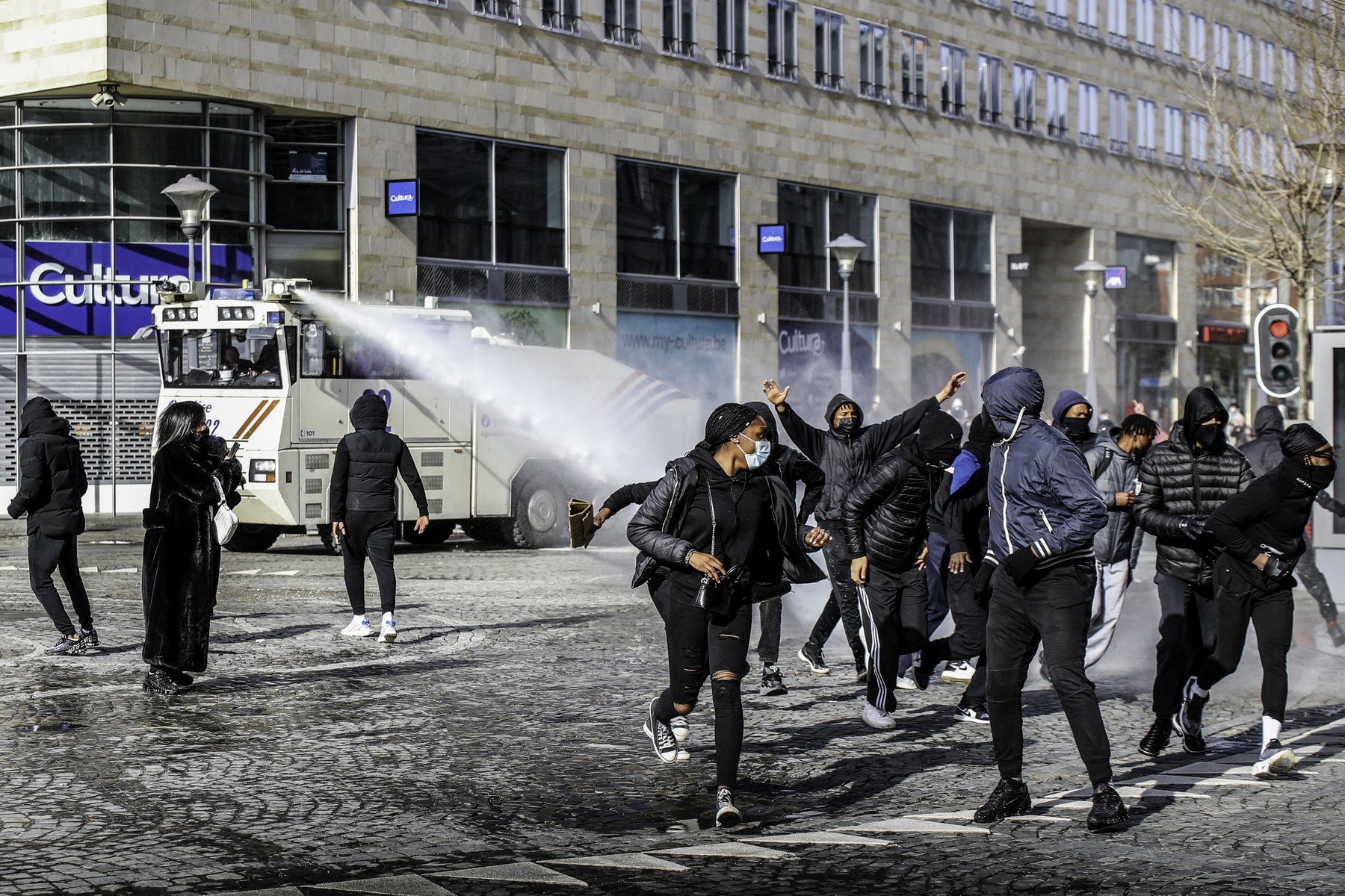Black Lives Matter protest in Liege