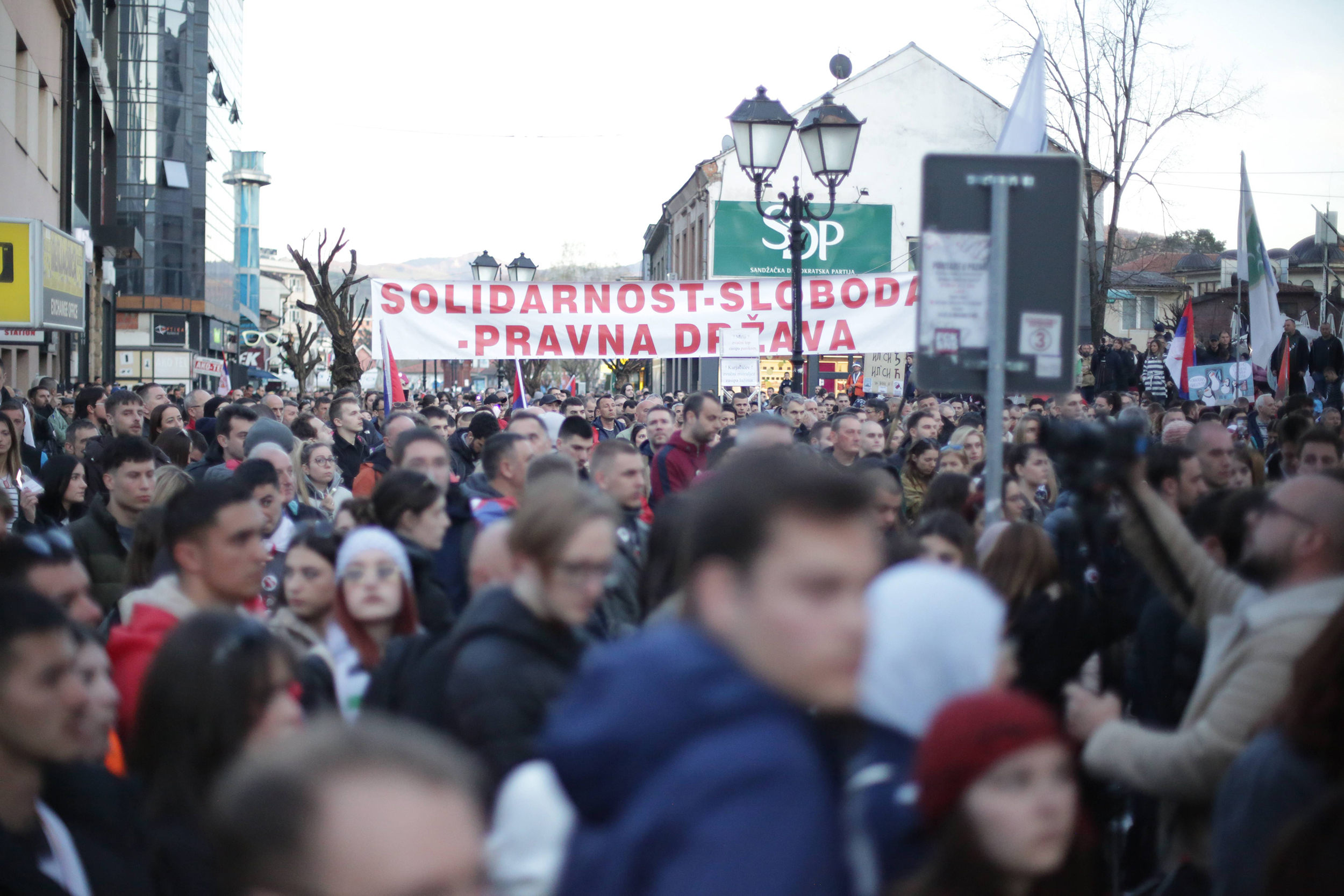 PROTEST U NOVOM PAZARU - SLOBODA VLADA CARSIJOM