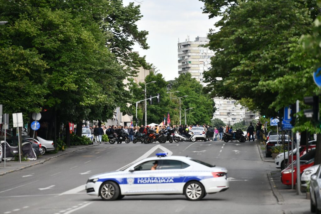 Blokada u Ustaničkoj ulici u Beogradu 25.05.2025.  Foto: Vesna Lalić