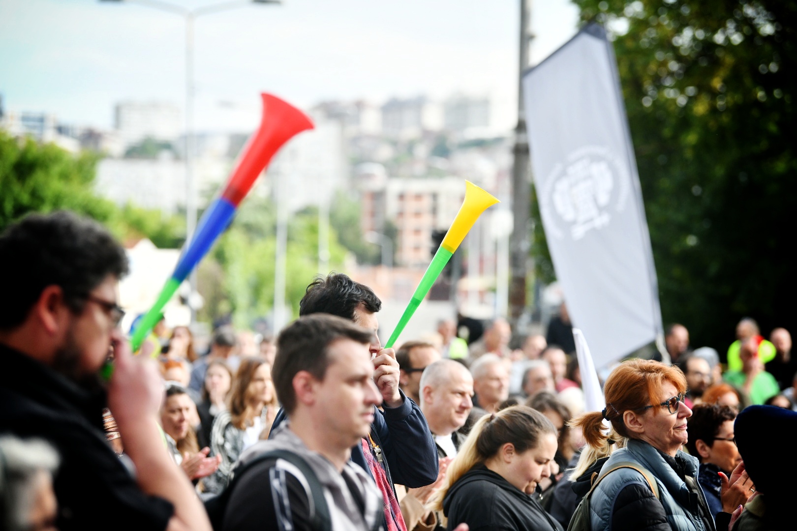 Blokada u Ustaničkoj ulici u Beogradu 25.05.2025.
