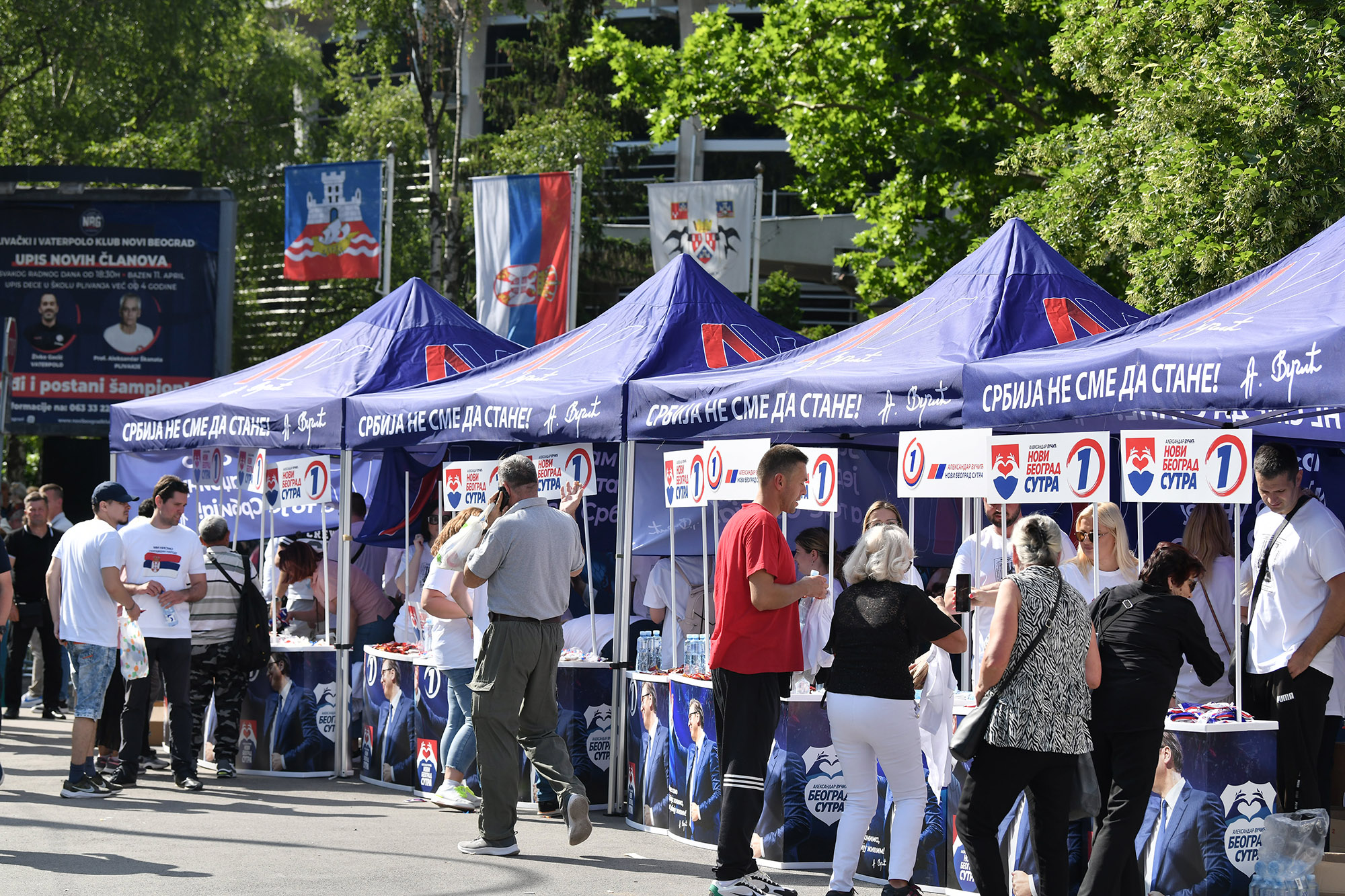 Beograd 28.05.2024 predizborni miting SNS liste "Aleksandar Vučić - Beograd sutra"