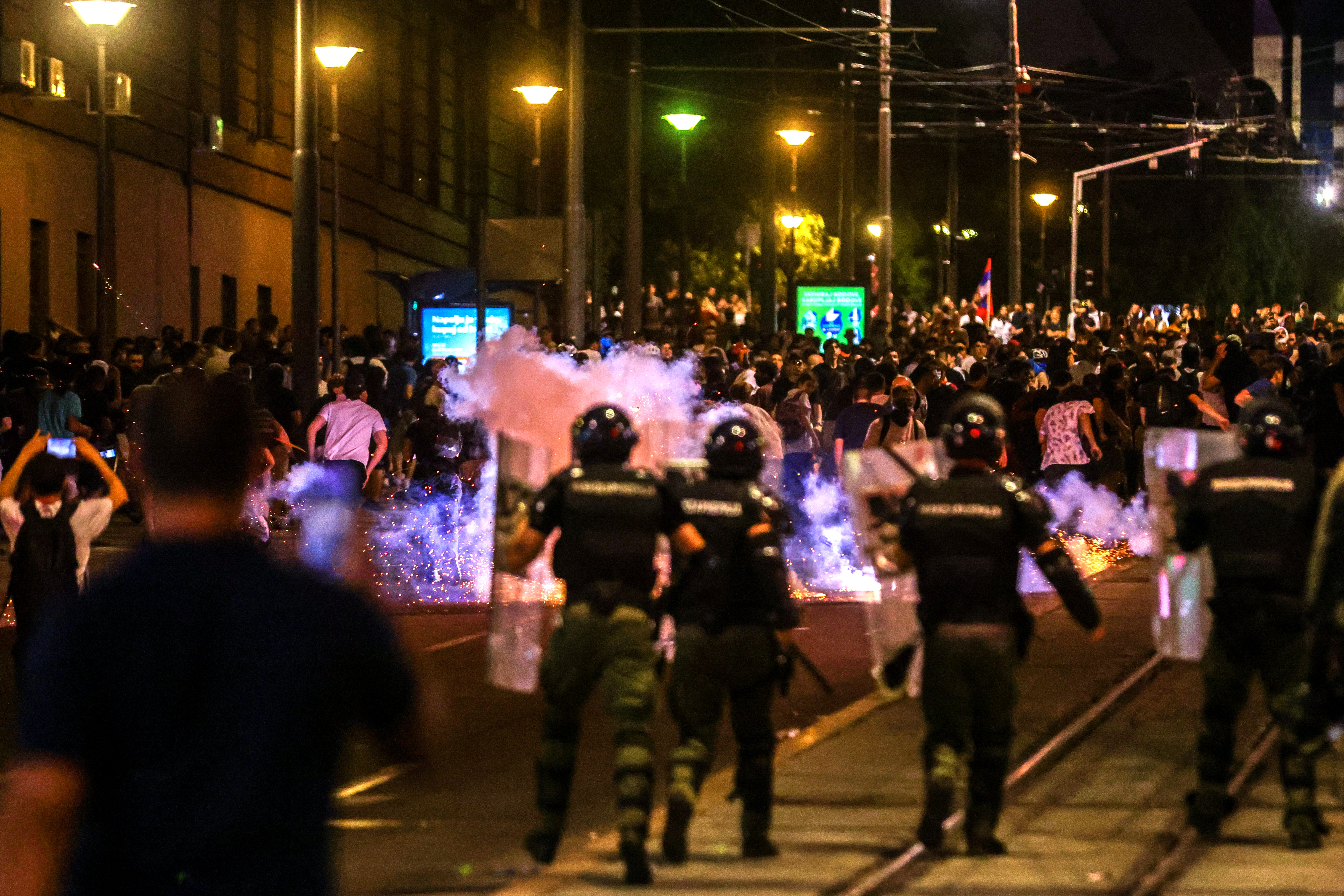 Anti-government protest in Belgrade