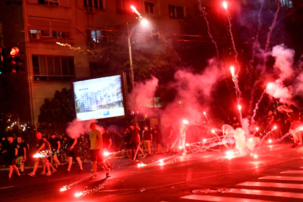 Beograd 14. avgust 2025. Protest studenata u blokadi I gradjana pod sloganom "Večeras pucate po šavovima" Generalštab Foto:Vladislav Mitić/Nova.rs