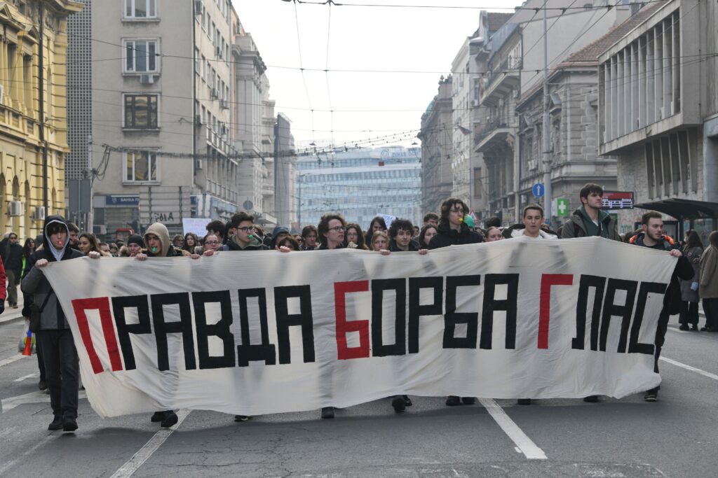 Beograd, 05.02.2025. Studentski trg, protest studenata, profesora, prosvetnih radnika, penzionera, đaka, gsp radnika Foto: Filip Krainčanić/Nova.rs