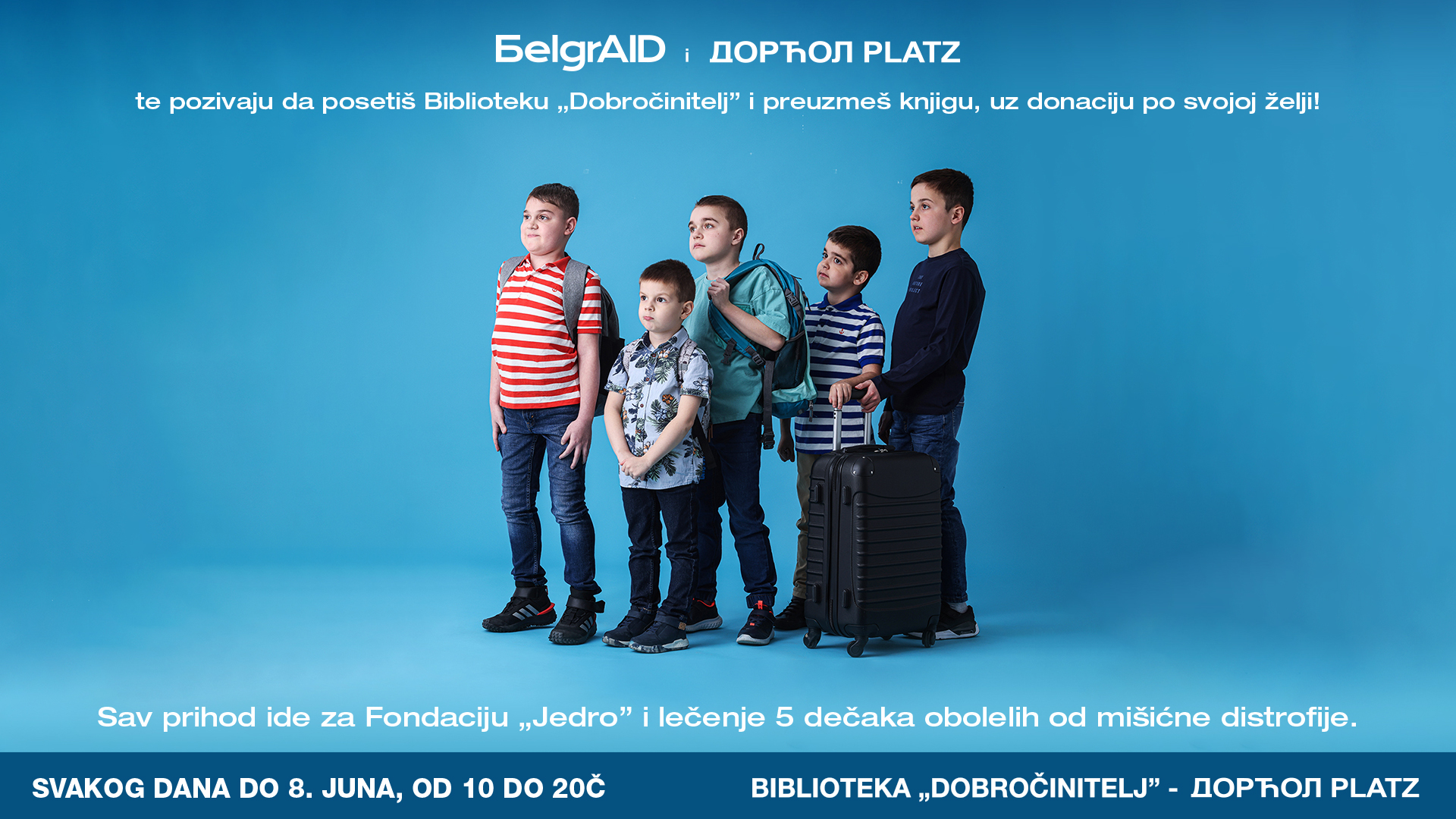 Hitan apel za „Jedro“ i petoricu dečaka: Objavite vest o humanitarnoj akciji Biblioteke „Dobročinitelj“