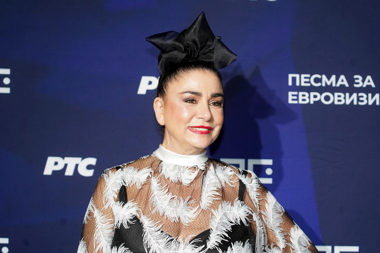 Beograd: Alka Vuica na drugoj polufinalnoj večeri festivala "Pjesma za Euroviziju '22"