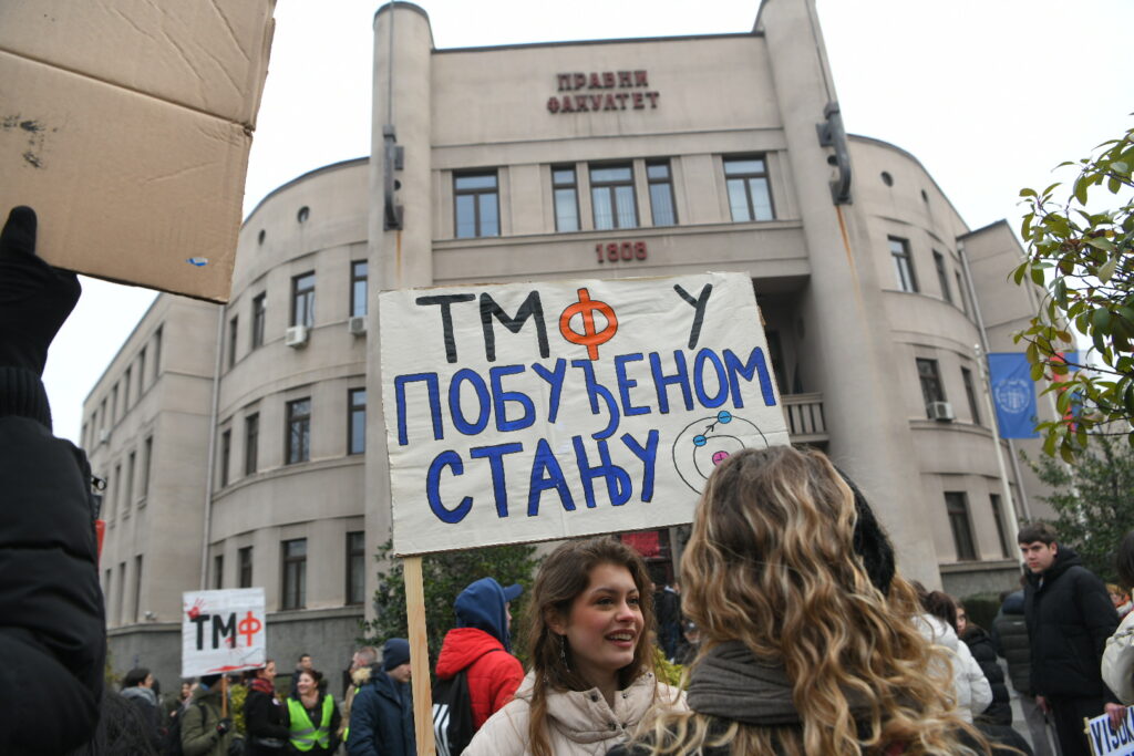 Beograd 15.01.2025. Protest Zastani Srbijo, blokada, etf, bulevar, studenti, studentska blokada Foto: Amir Hamzagić/Nova.rs