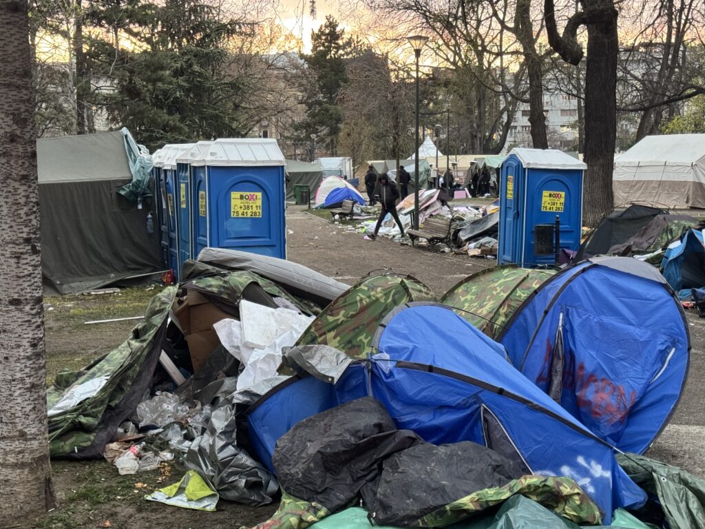 Beograd 18. mart 2025. Pionirski park studenti 2.0 koji žele da uče, Ćacilend, smetlište Foto: Vladislav Mitić/Nova.rs