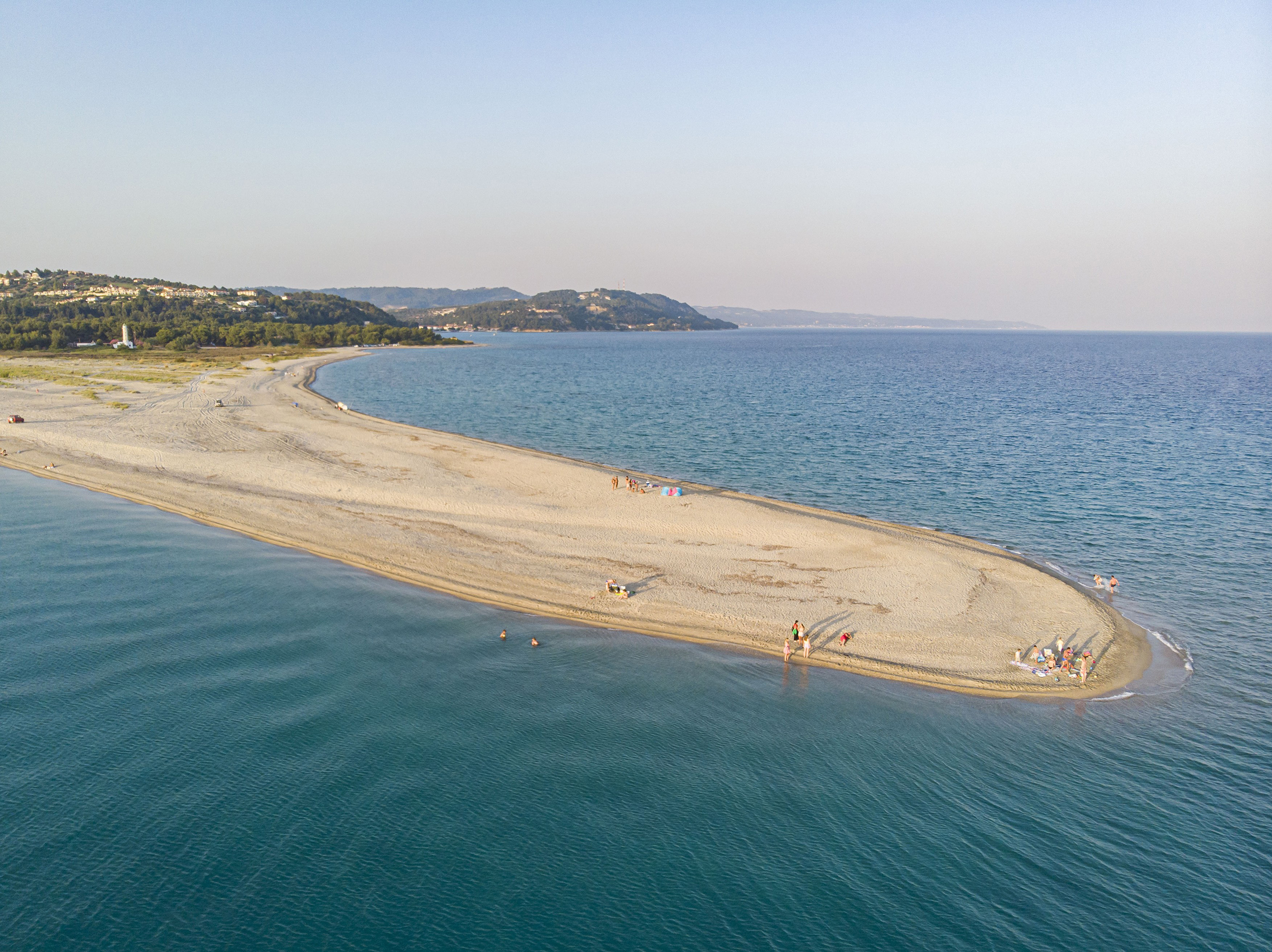 Aerial View Of Possidi Beach In Halkidiki, Greece - 26 Jul 2022