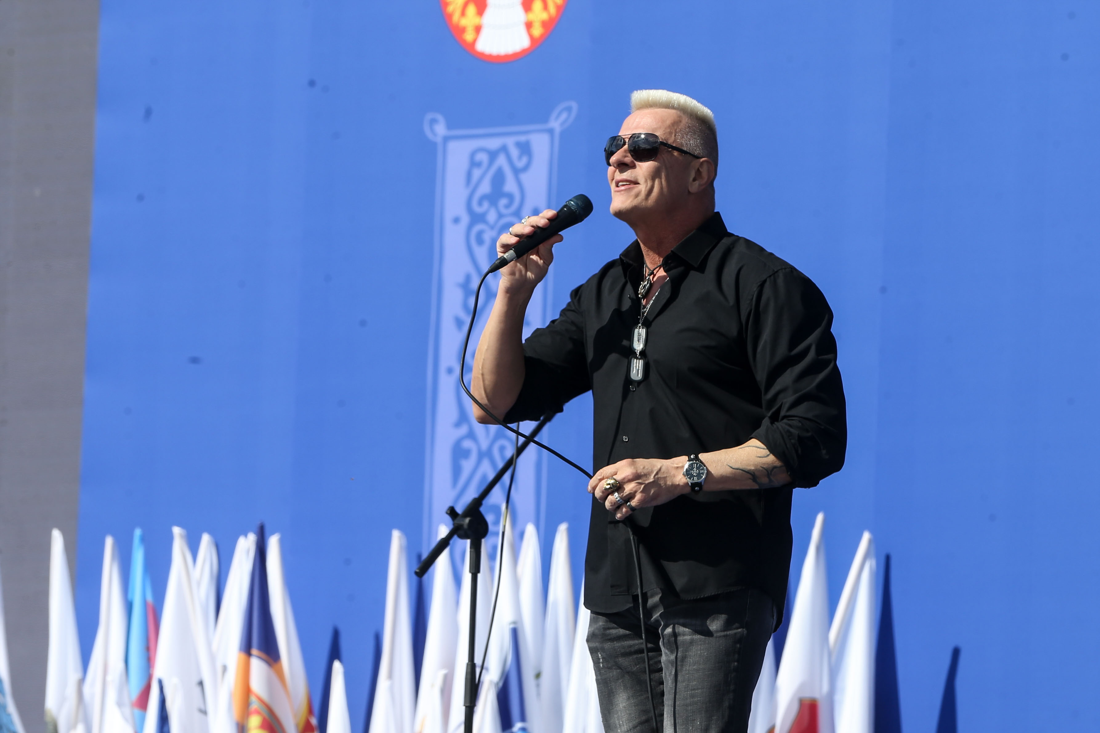 The second day of the three-day rally of the Movement for the People and the State "We will not give up Serbia!".Drugi dan trodnevnog skupa Pokreta za narod i drzavu "Ne damo Srbiju!".