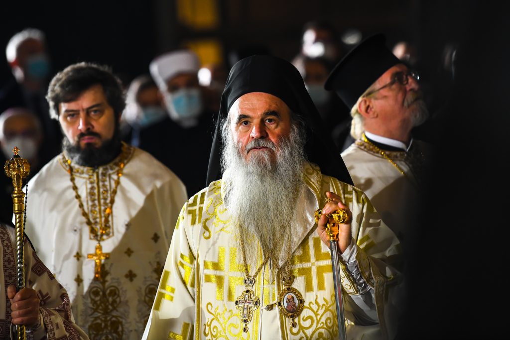 Beograd 22. novembar 2020. Vladike Srpske pravoslavne crkve tokom sahrane patrijarha Irineja u Hramu Svetog Save, episkopi, svestenstvo, SPC Foto:Goran Srdanov/Nova.rs
