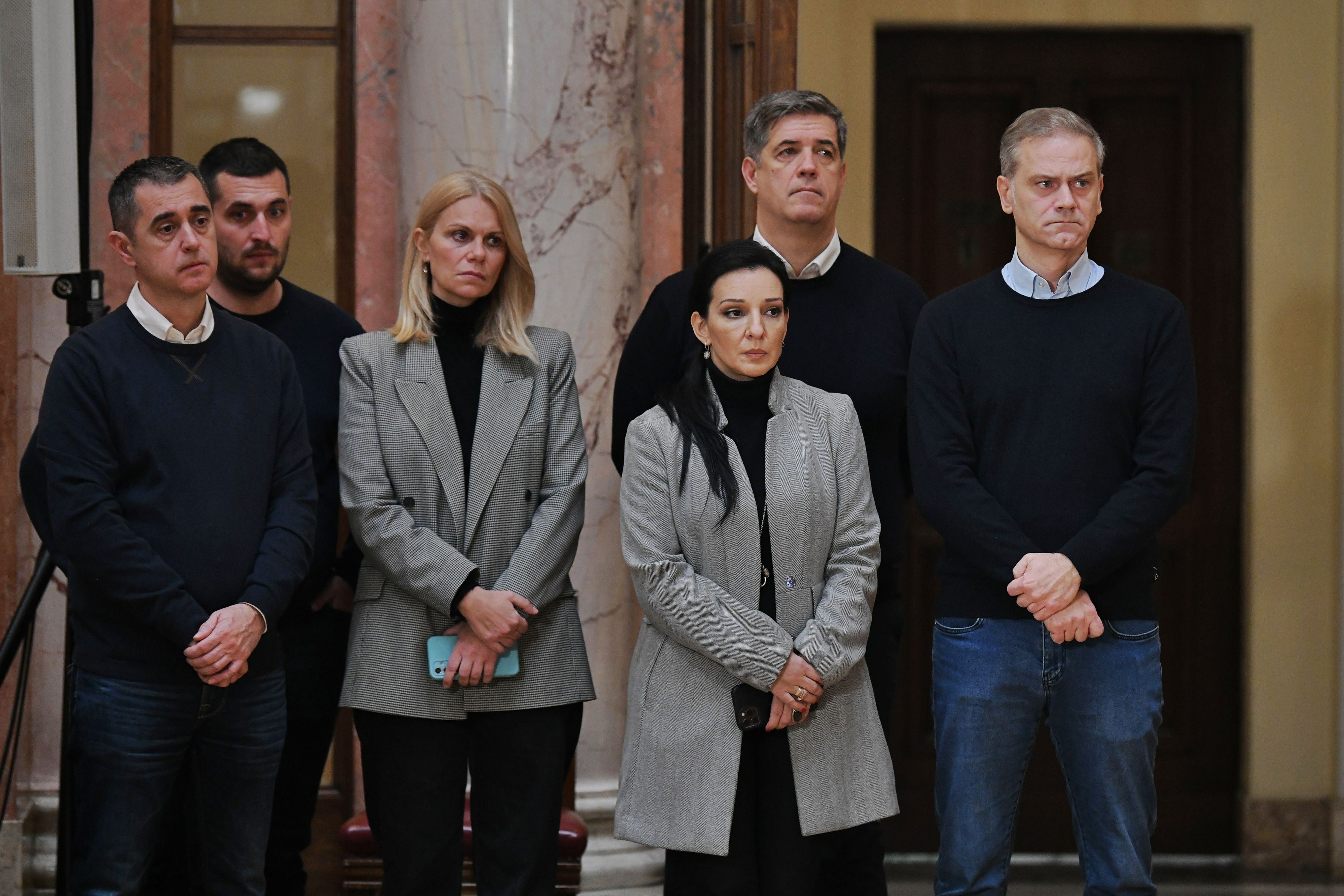 Beograd 20.12.2024 Konferencija za štampu povodom prebijanja Dragana Đilasa, Opozicija, Dušan Nikezić, Mila Popović, Marinika Tepić, Branko Miljuš, Borko Stefanović